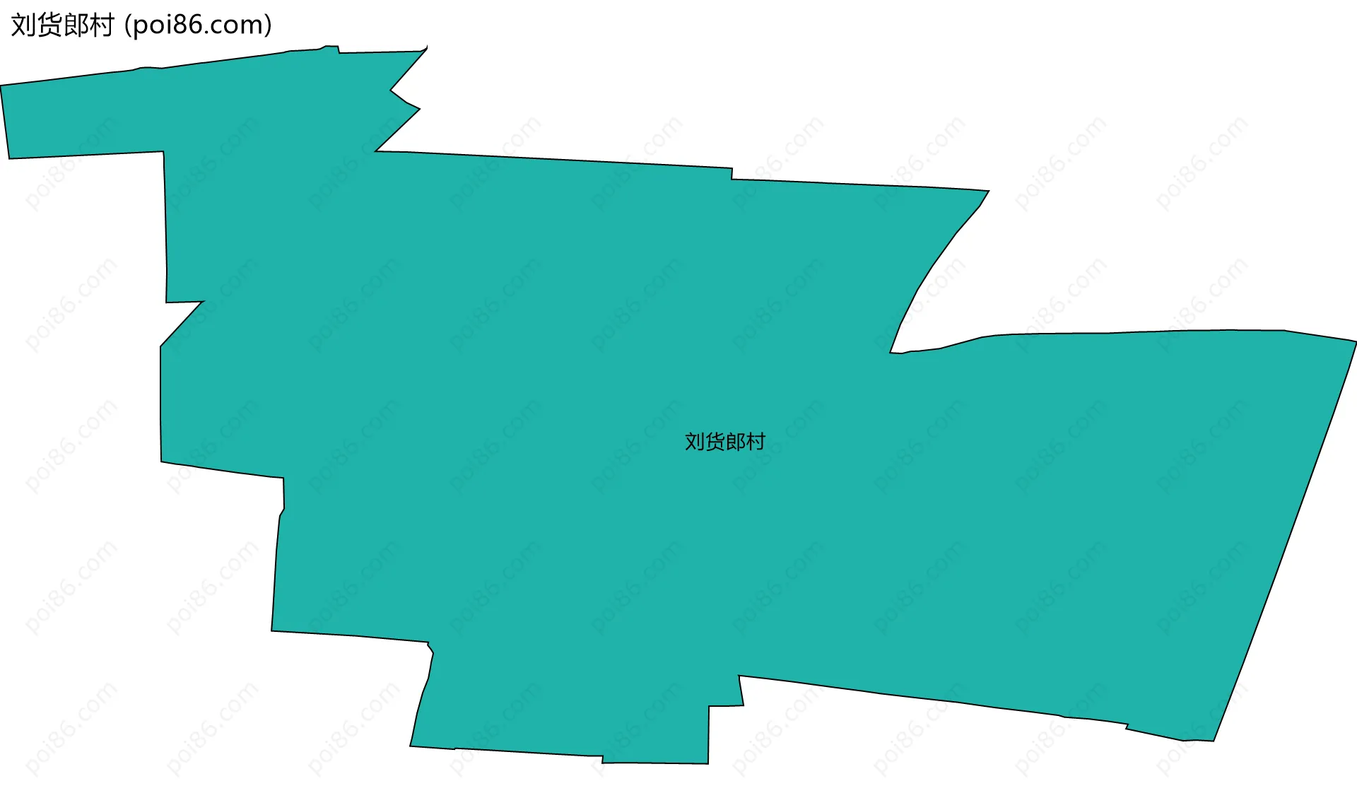 刘货郎村边界地图