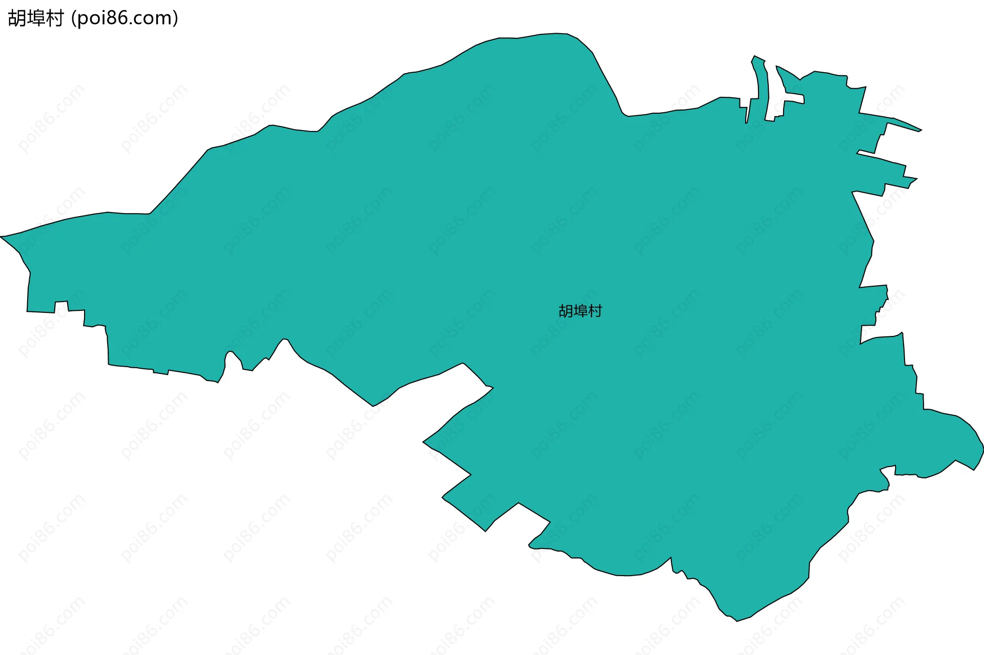 胡埠村边界地图