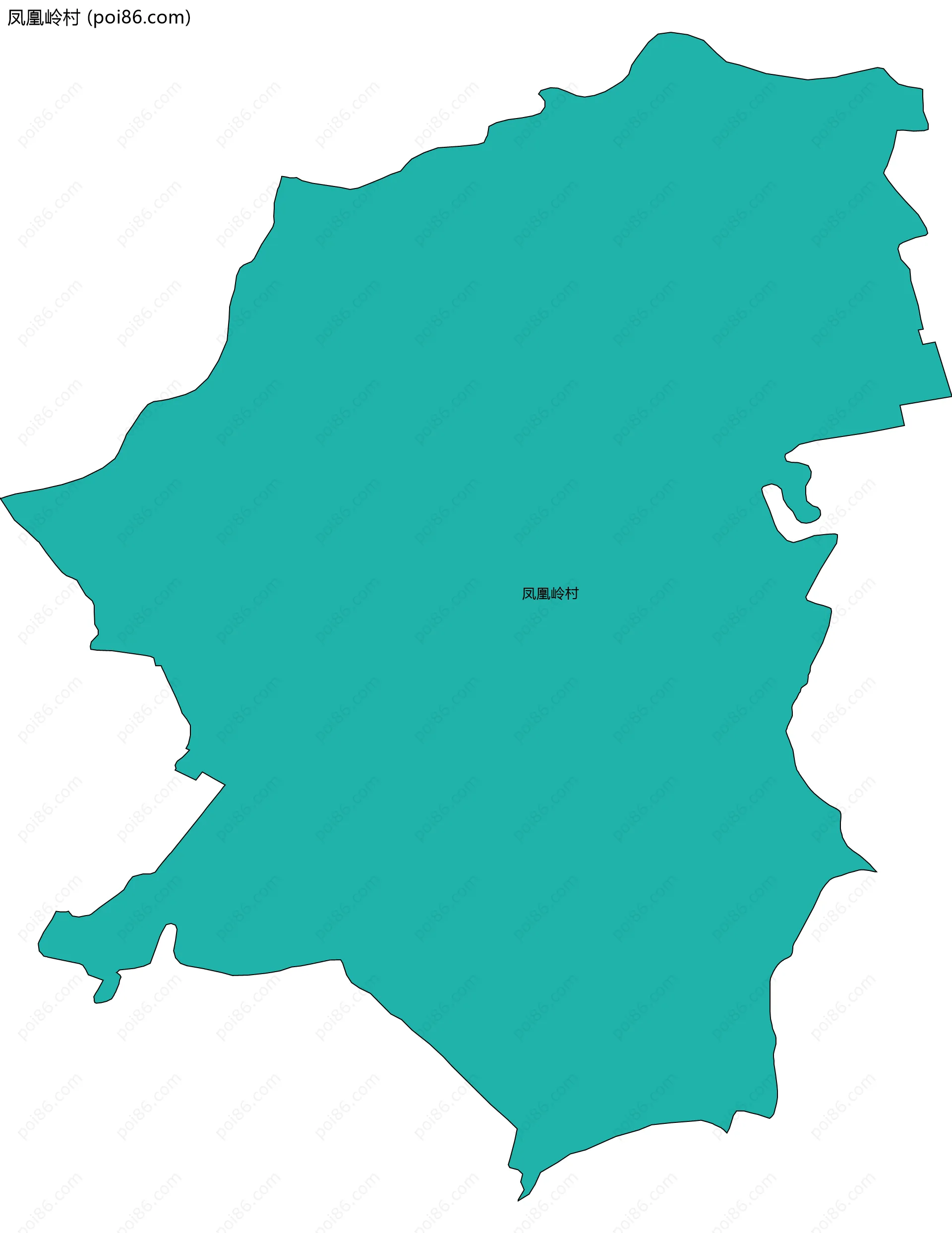 凤凰岭村边界地图