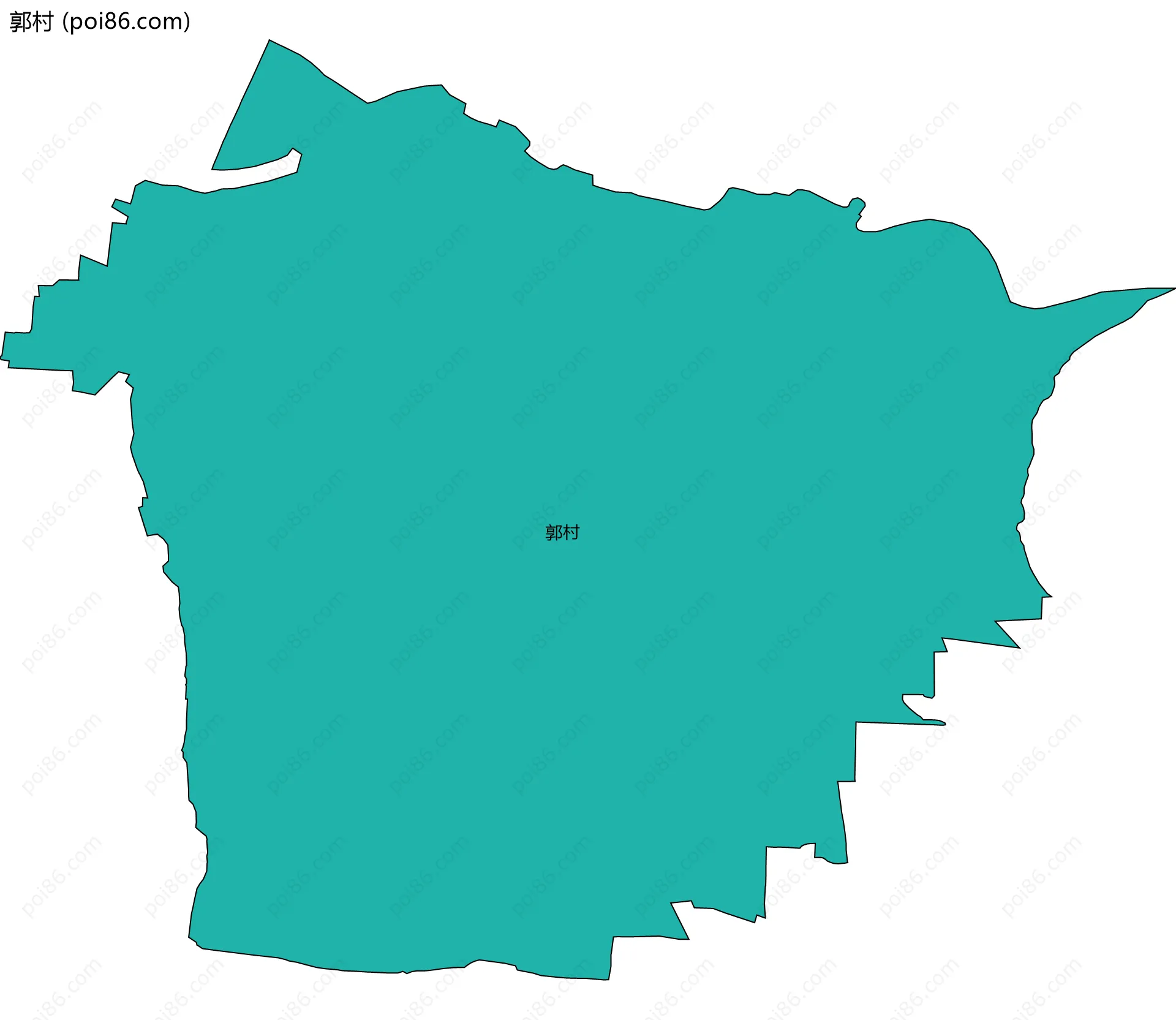 郭村边界地图
