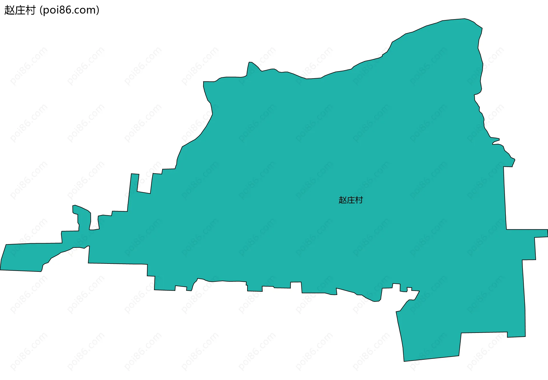 赵庄村边界地图