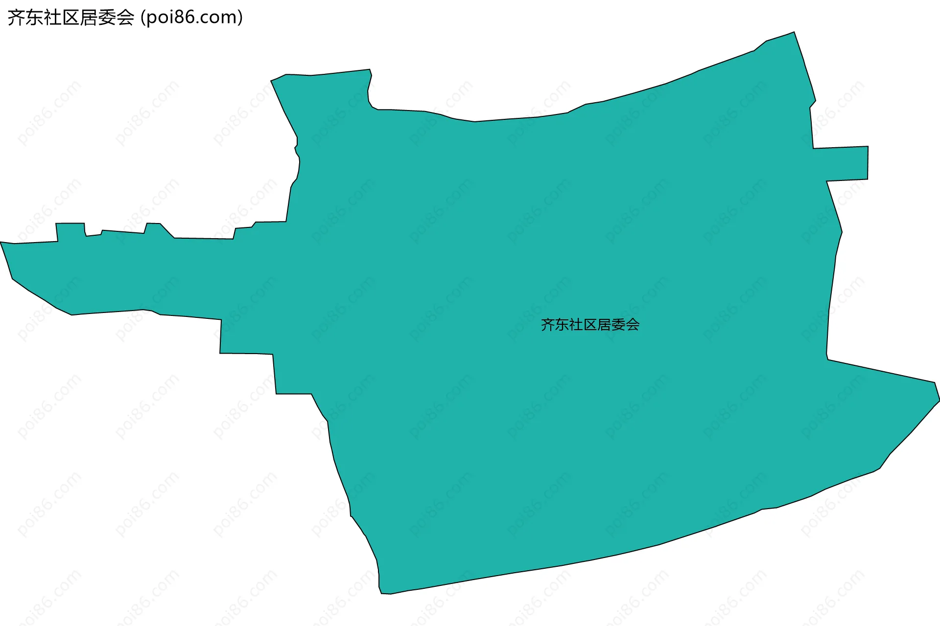 齐东社区居委会边界地图