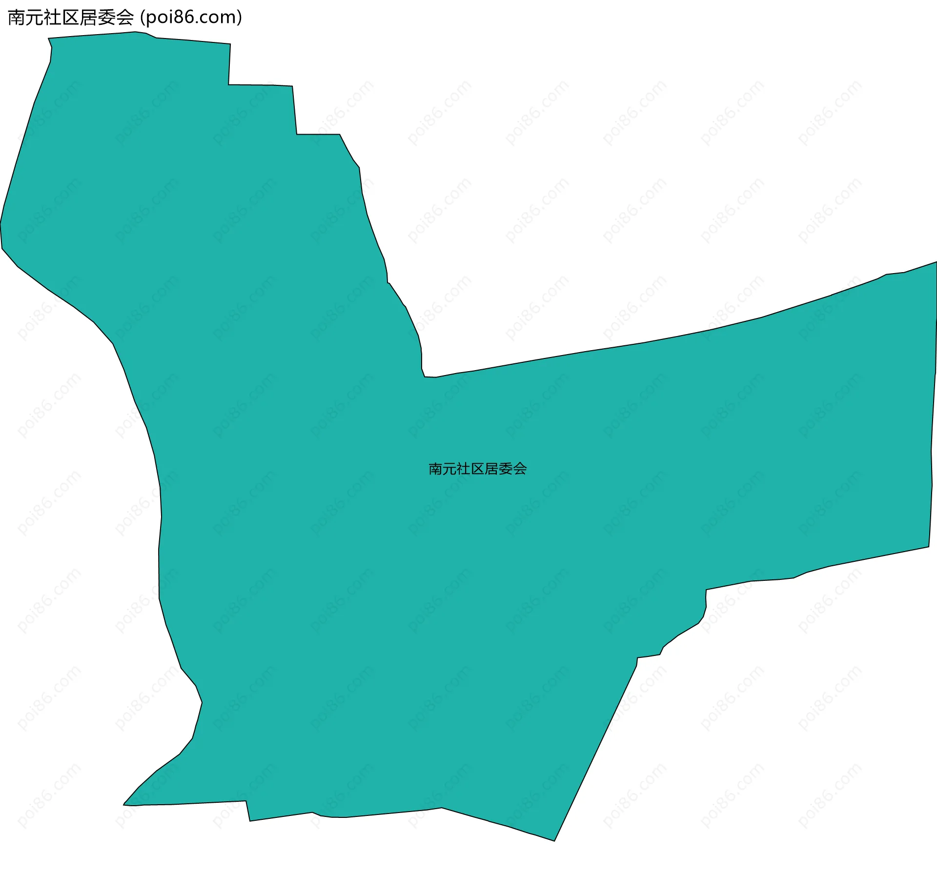 南元社区居委会边界地图