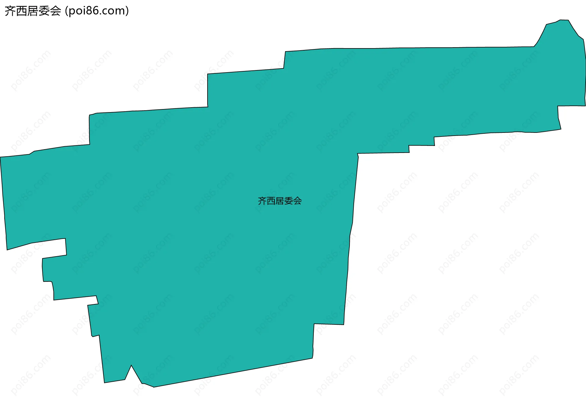 齐西居委会边界地图