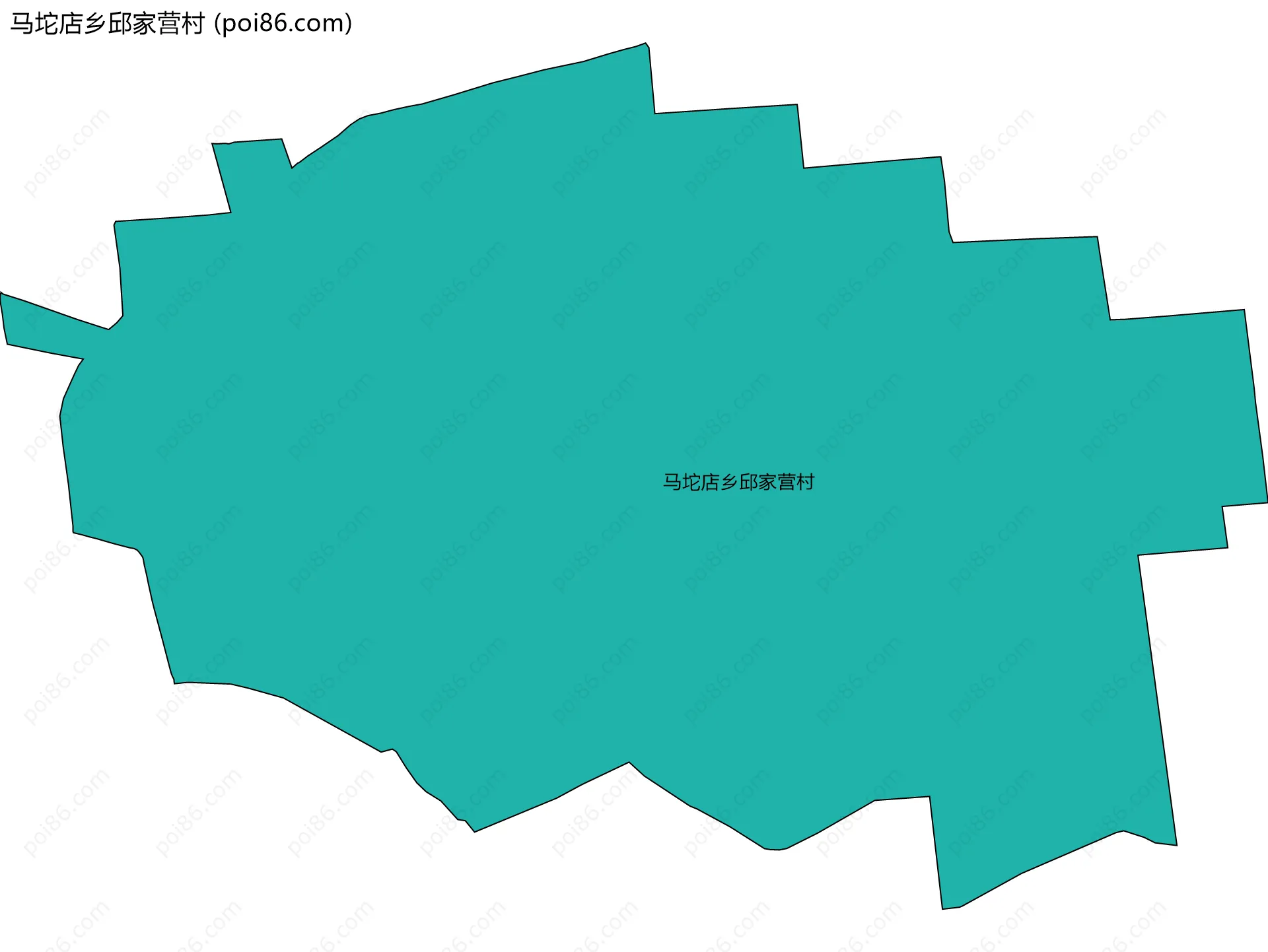 马坨店乡邱家营村边界地图