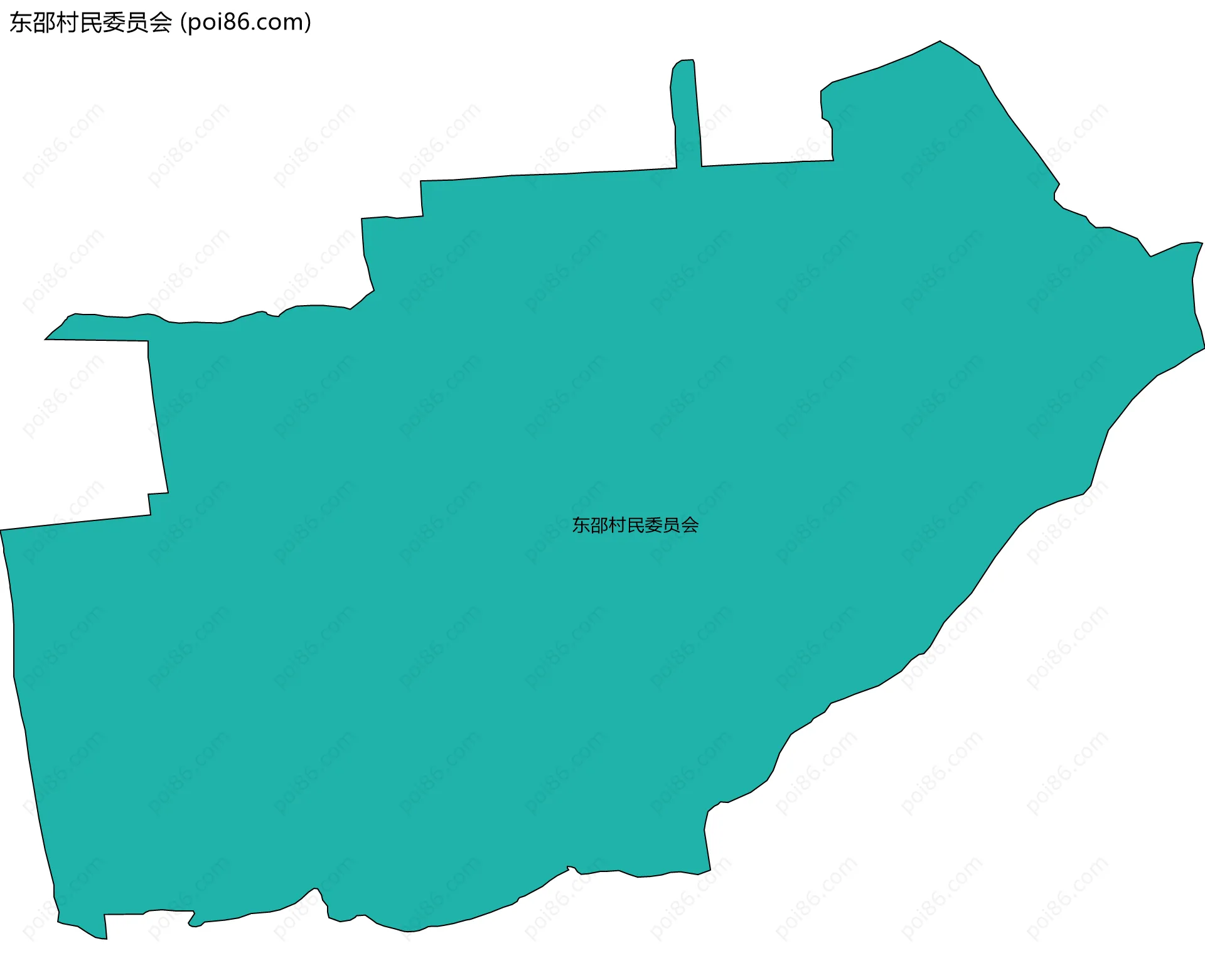 东邵村民委员会边界地图