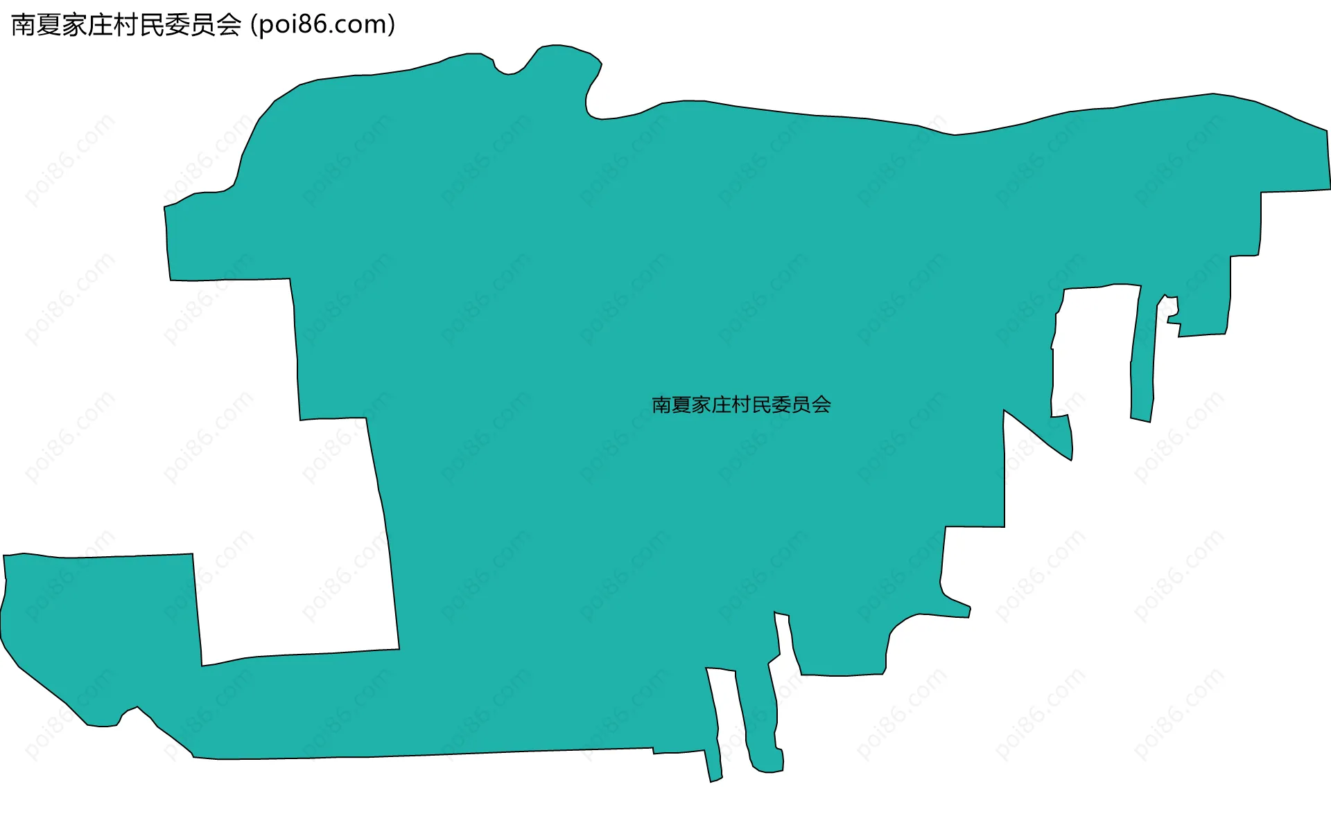 南夏家庄村民委员会边界地图