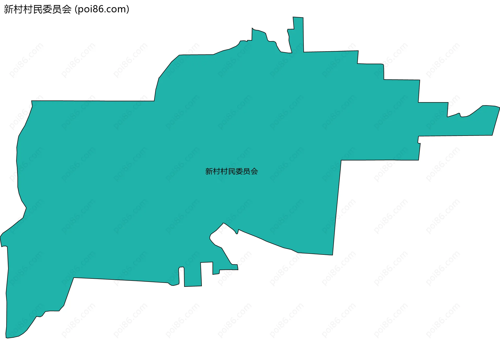 新村村民委员会边界地图