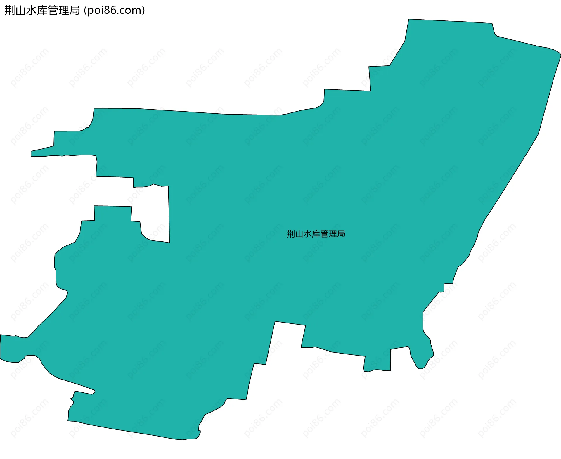 荆山水库管理局边界地图