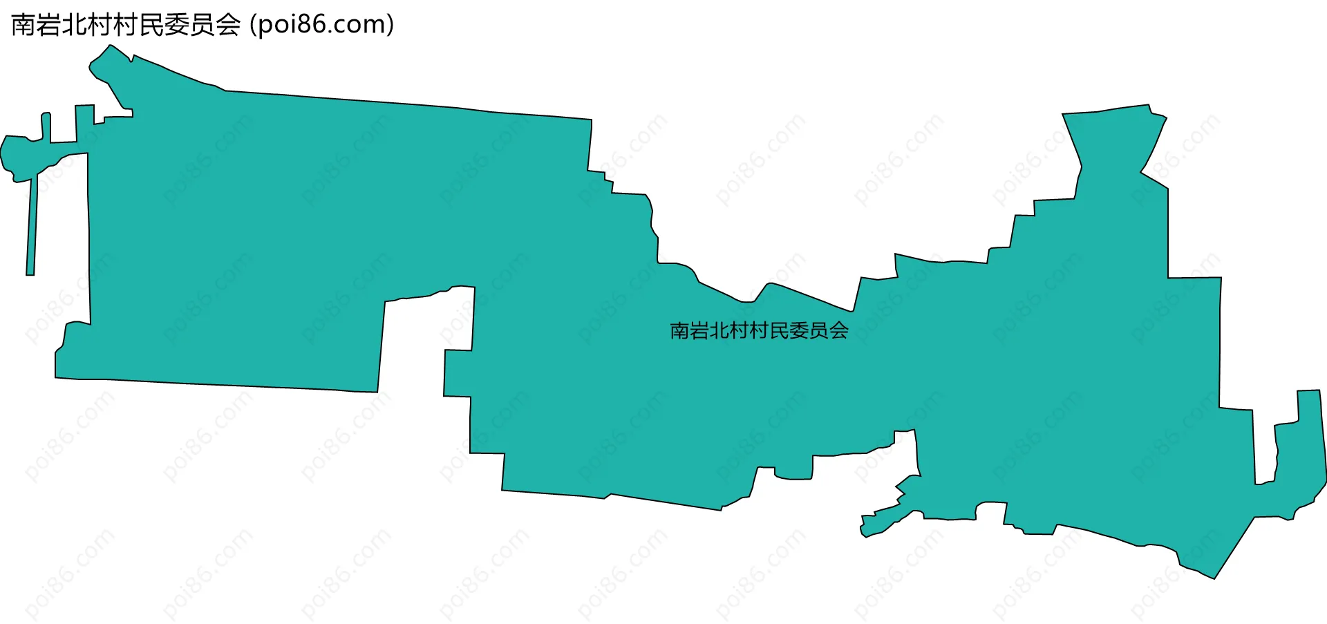 南岩北村村民委员会边界地图