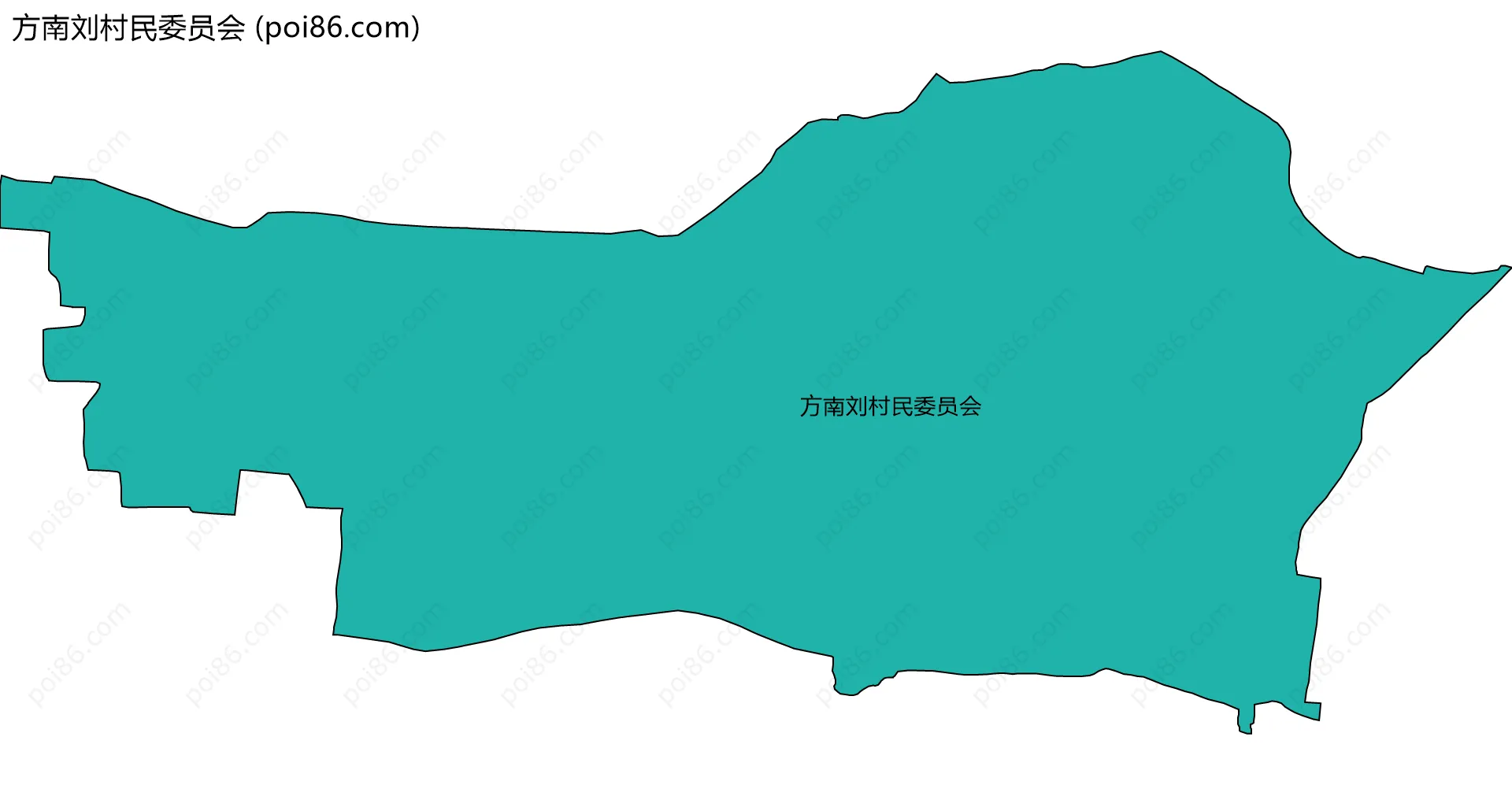 方南刘村民委员会边界地图