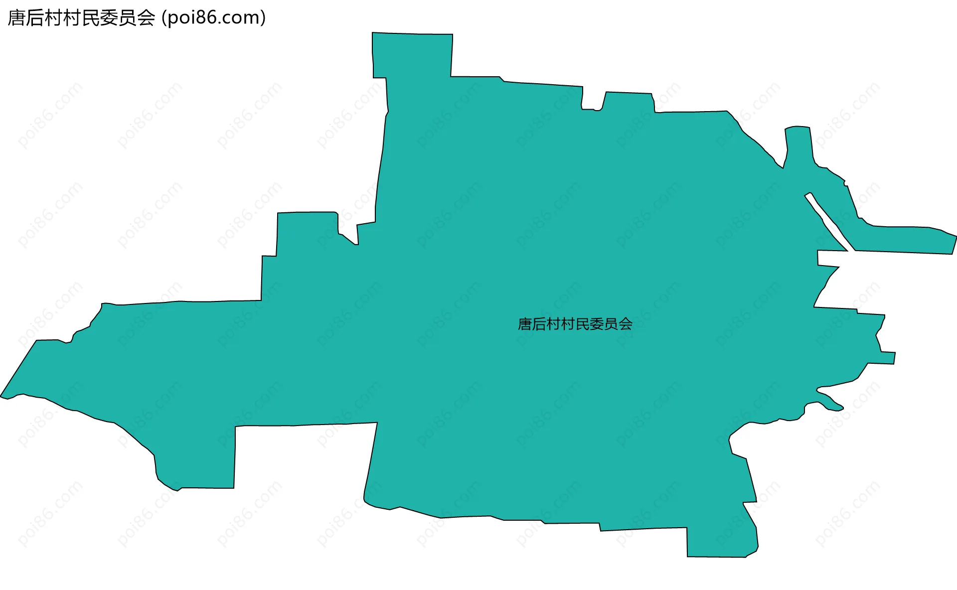 唐后村村民委员会边界地图