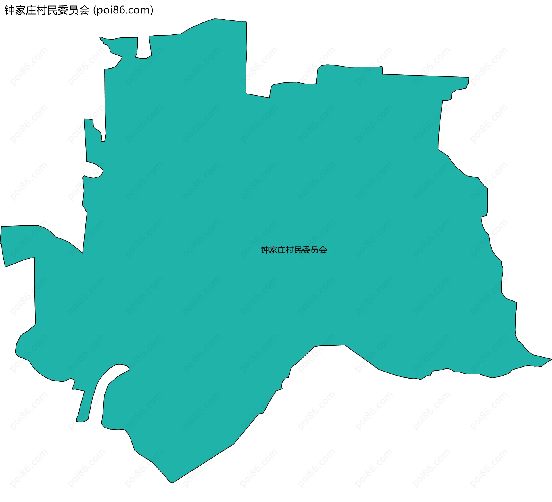钟家庄村民委员会边界地图