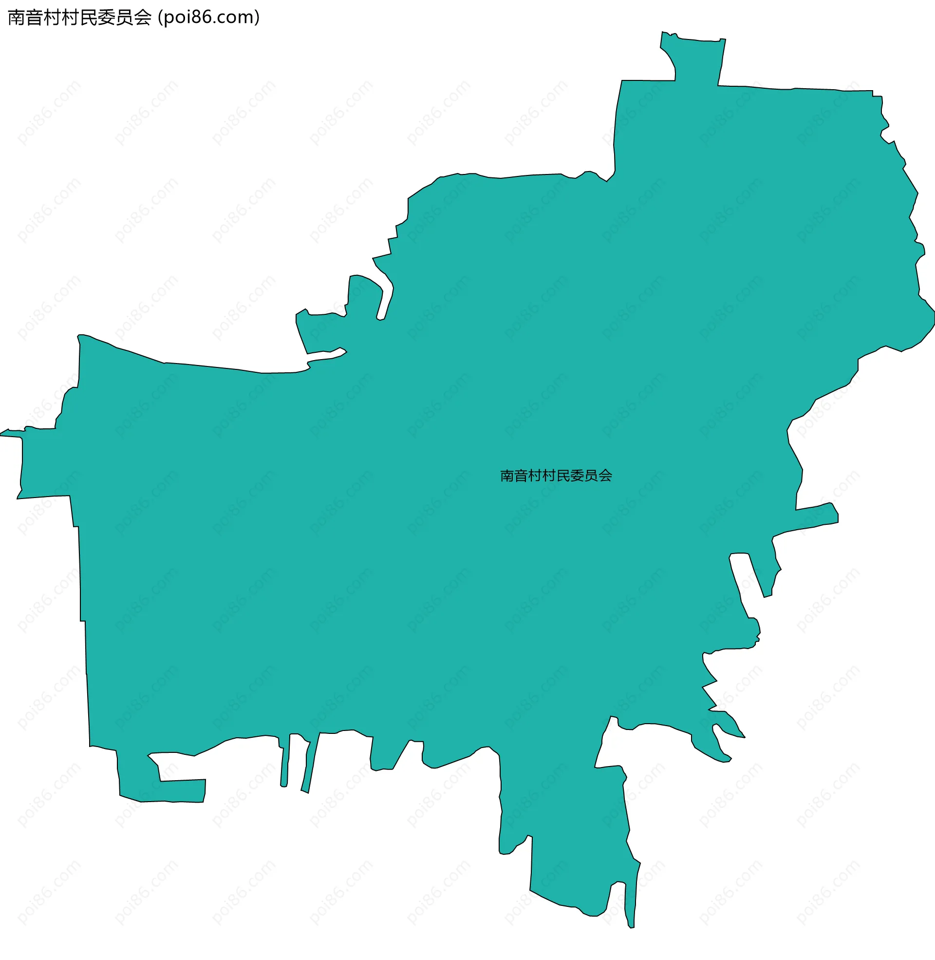 南音村村民委员会边界地图