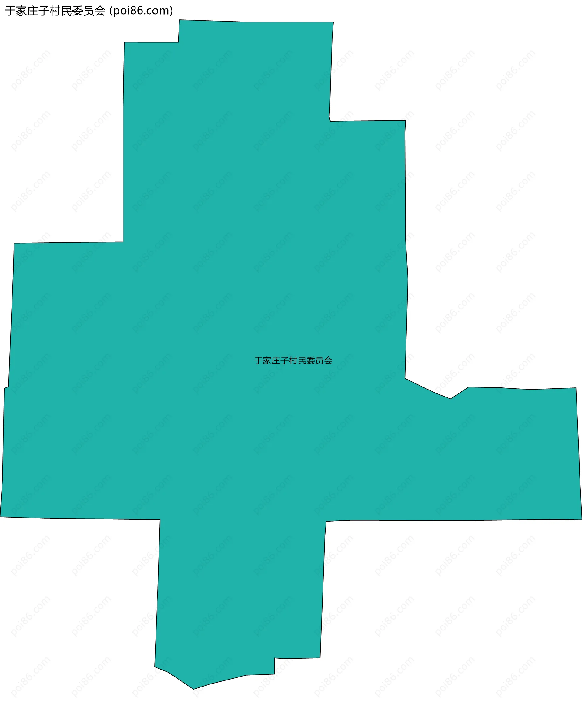 于家庄子村民委员会边界地图