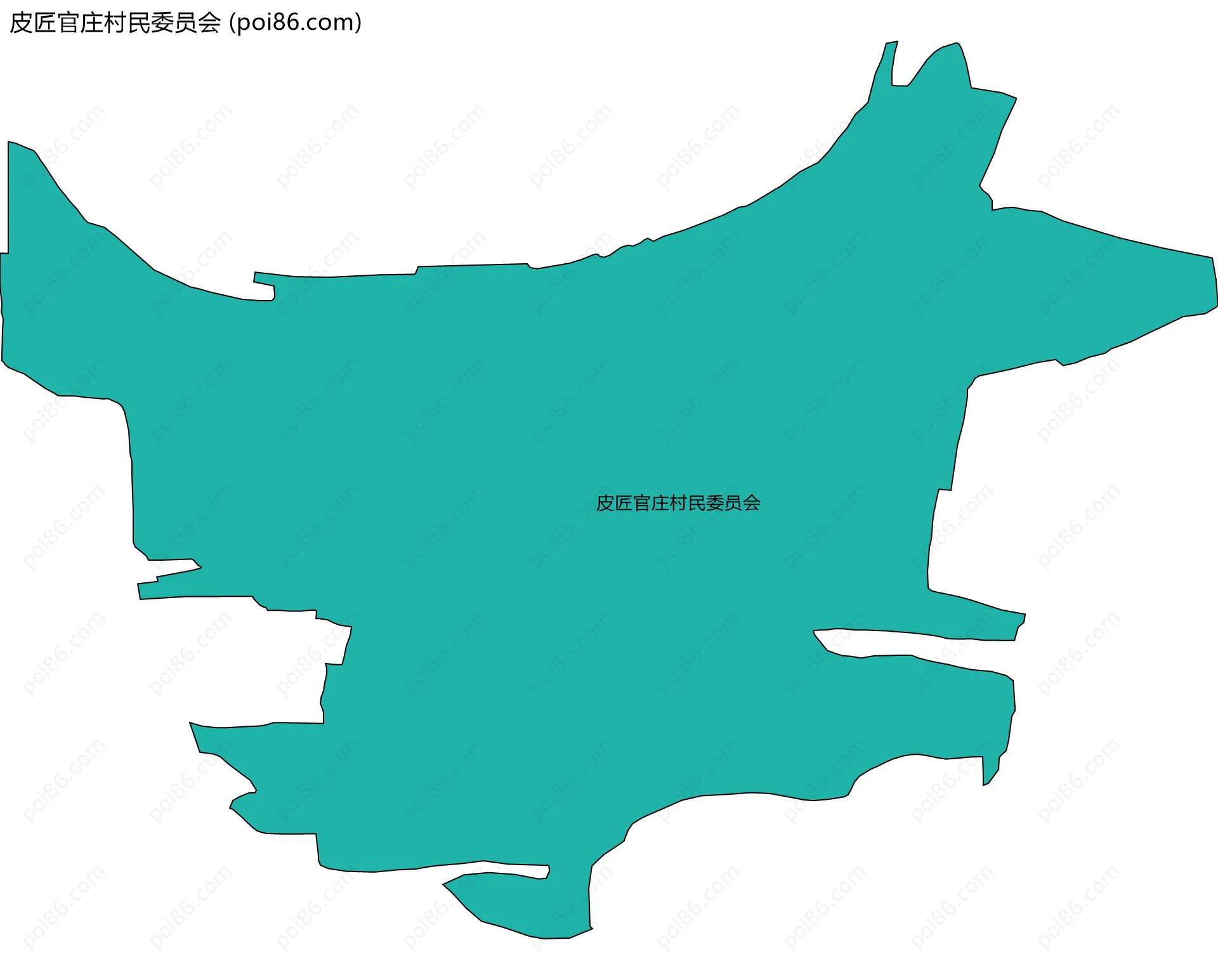 皮匠官庄村民委员会边界地图