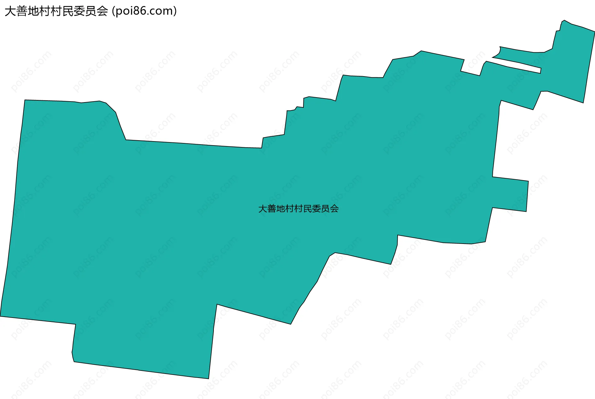 大善地村村民委员会边界地图