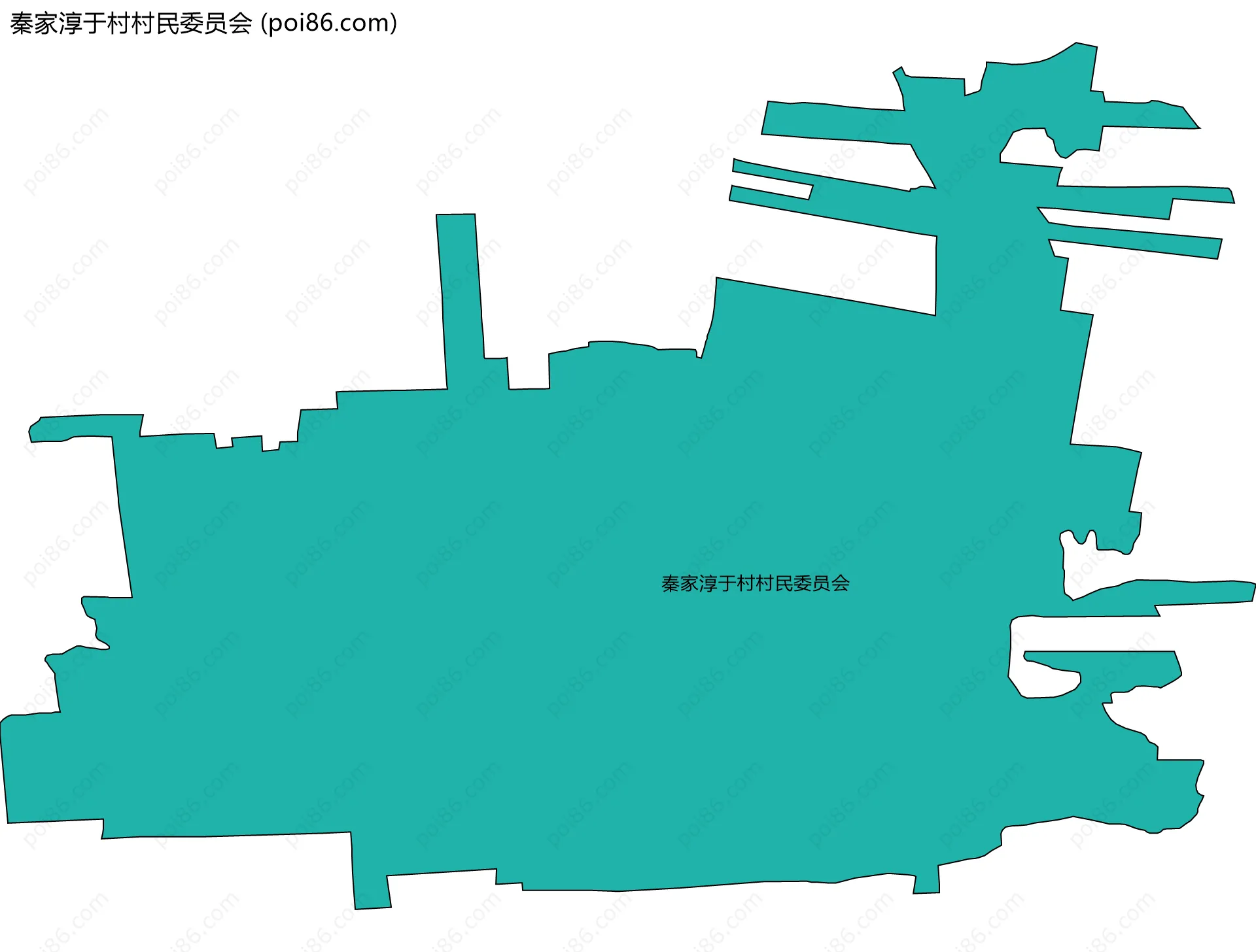 秦家淳于村村民委员会边界地图