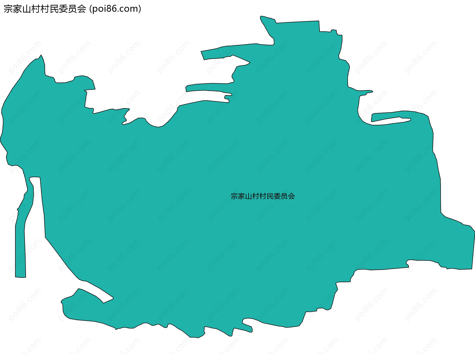 宗家山村村民委员会边界地图