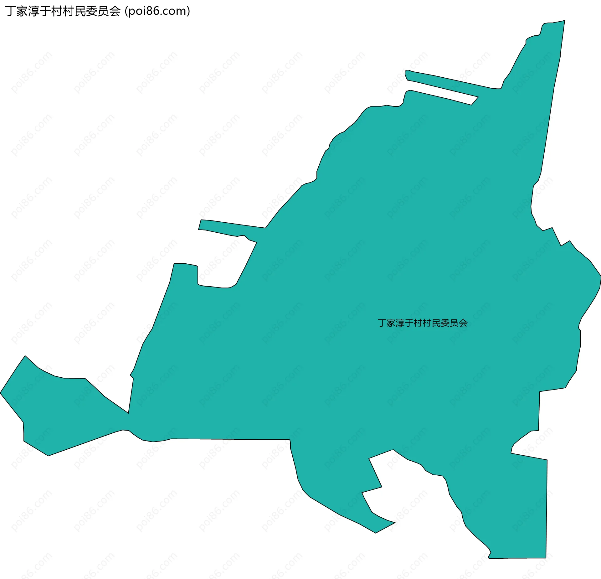 丁家淳于村村民委员会边界地图