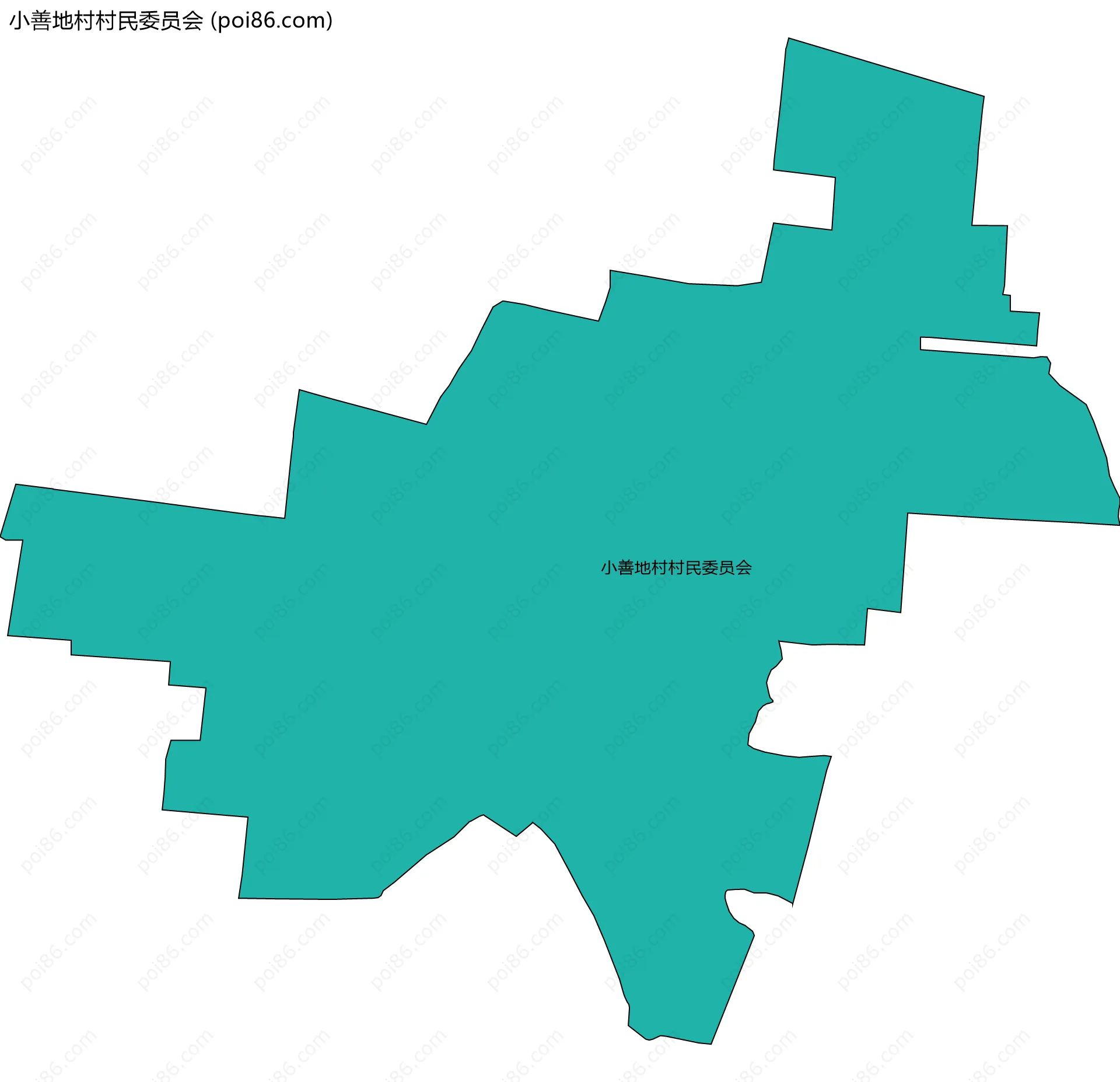 小善地村村民委员会边界地图