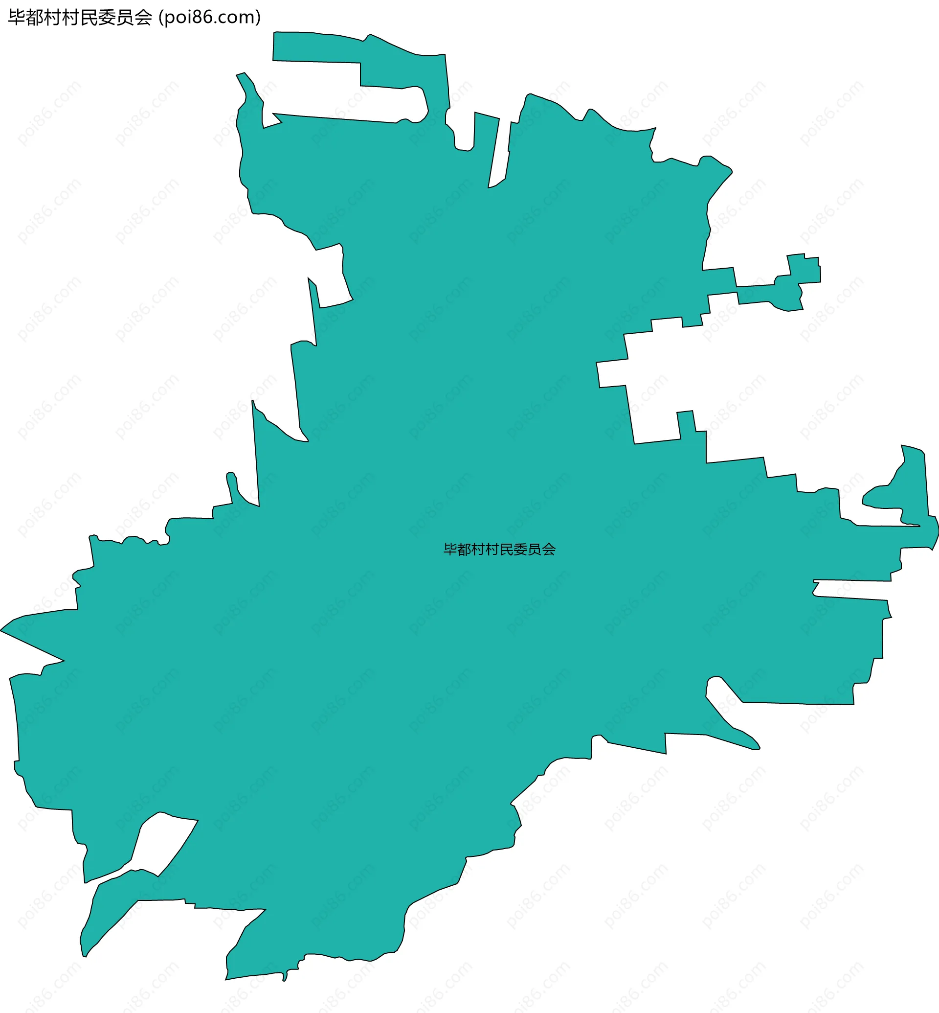 毕都村村民委员会边界地图