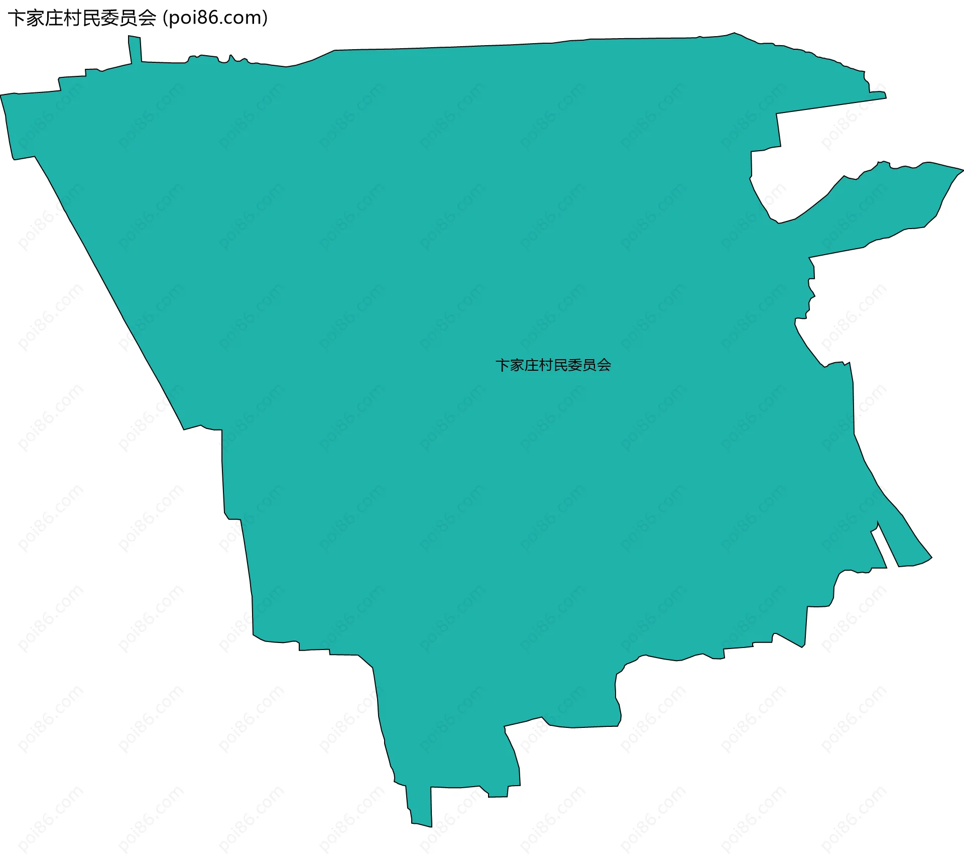 卞家庄村民委员会边界地图
