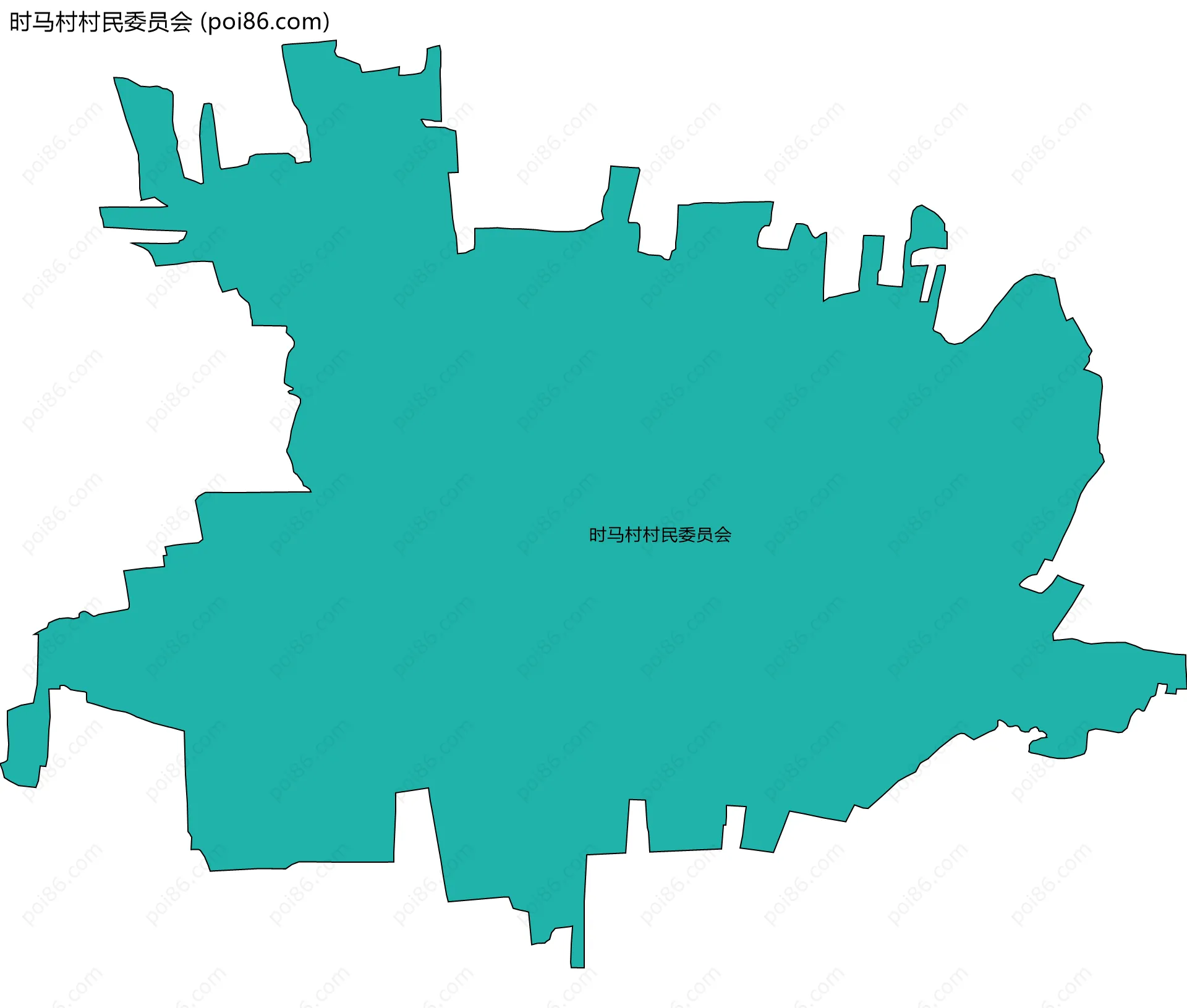 时马村村民委员会边界地图