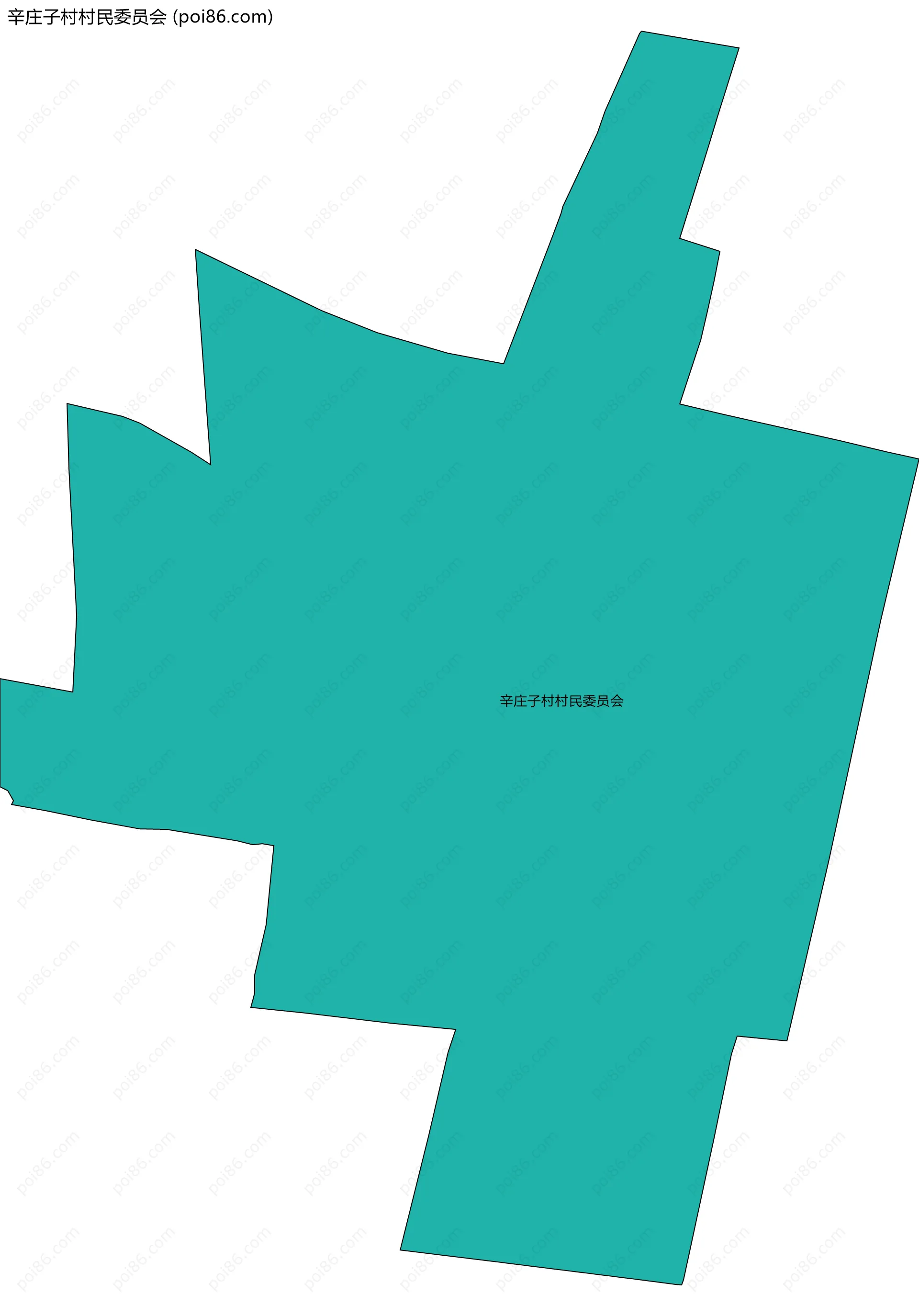 辛庄子村村民委员会边界地图