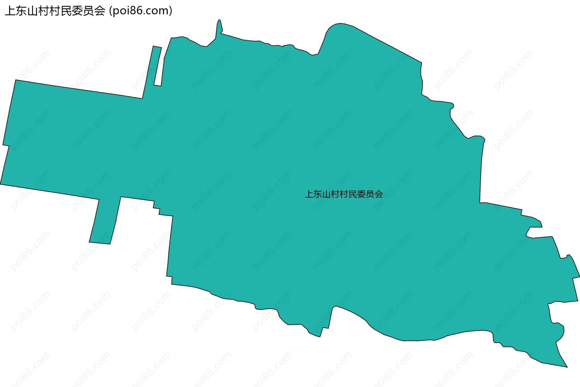 上东山村村民委员会边界地图