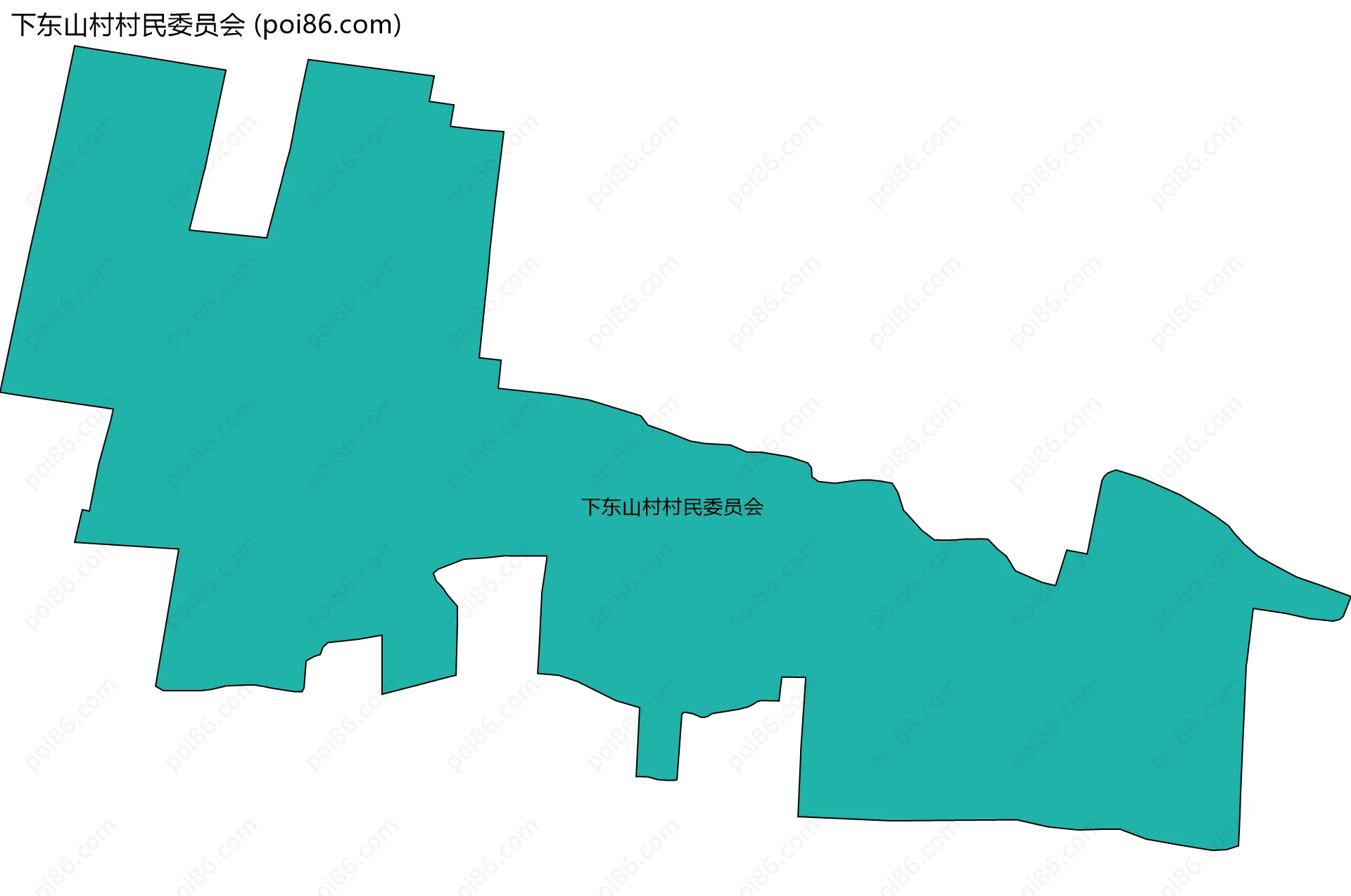 下东山村村民委员会边界地图