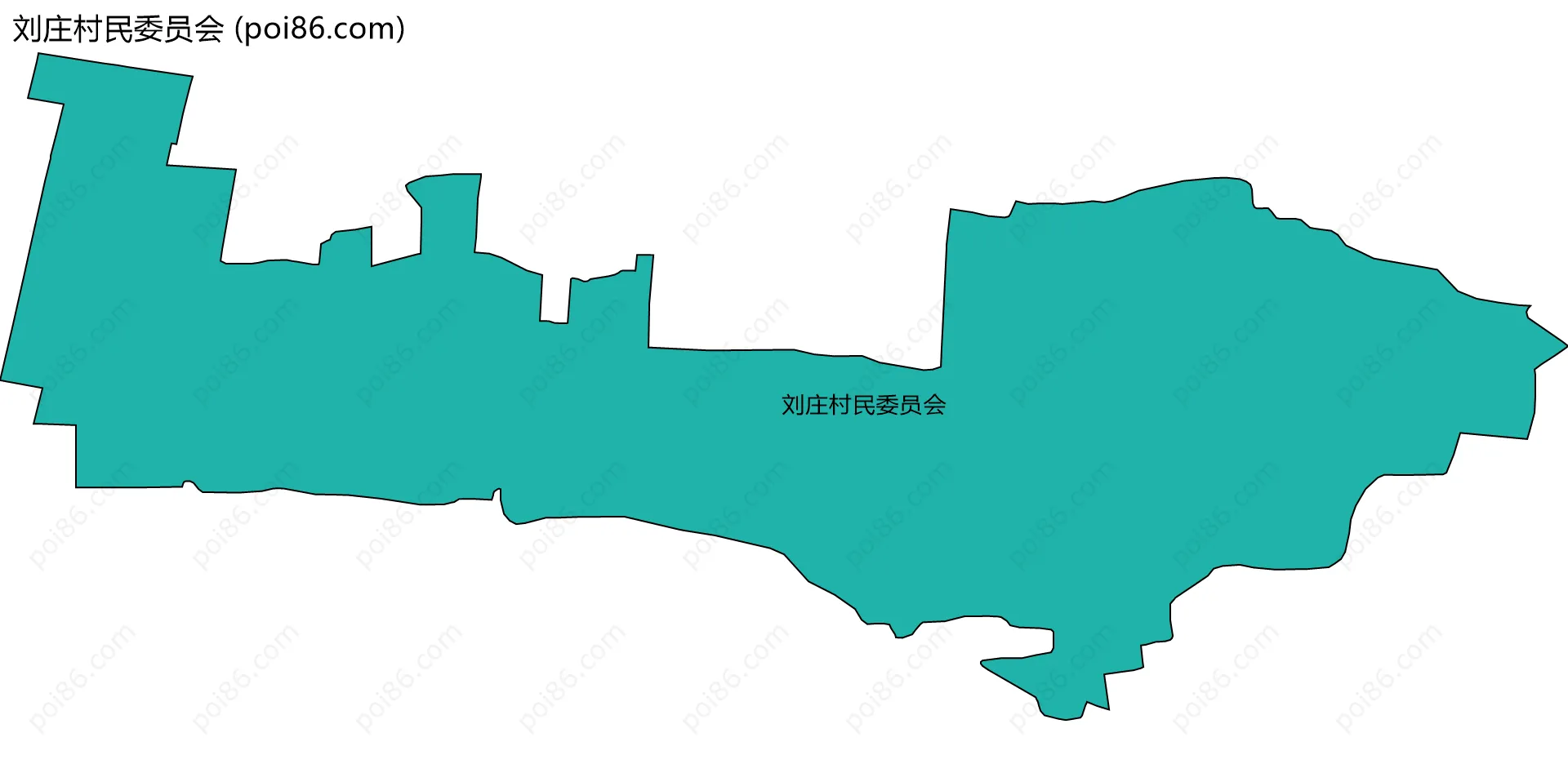 刘庄村民委员会边界地图