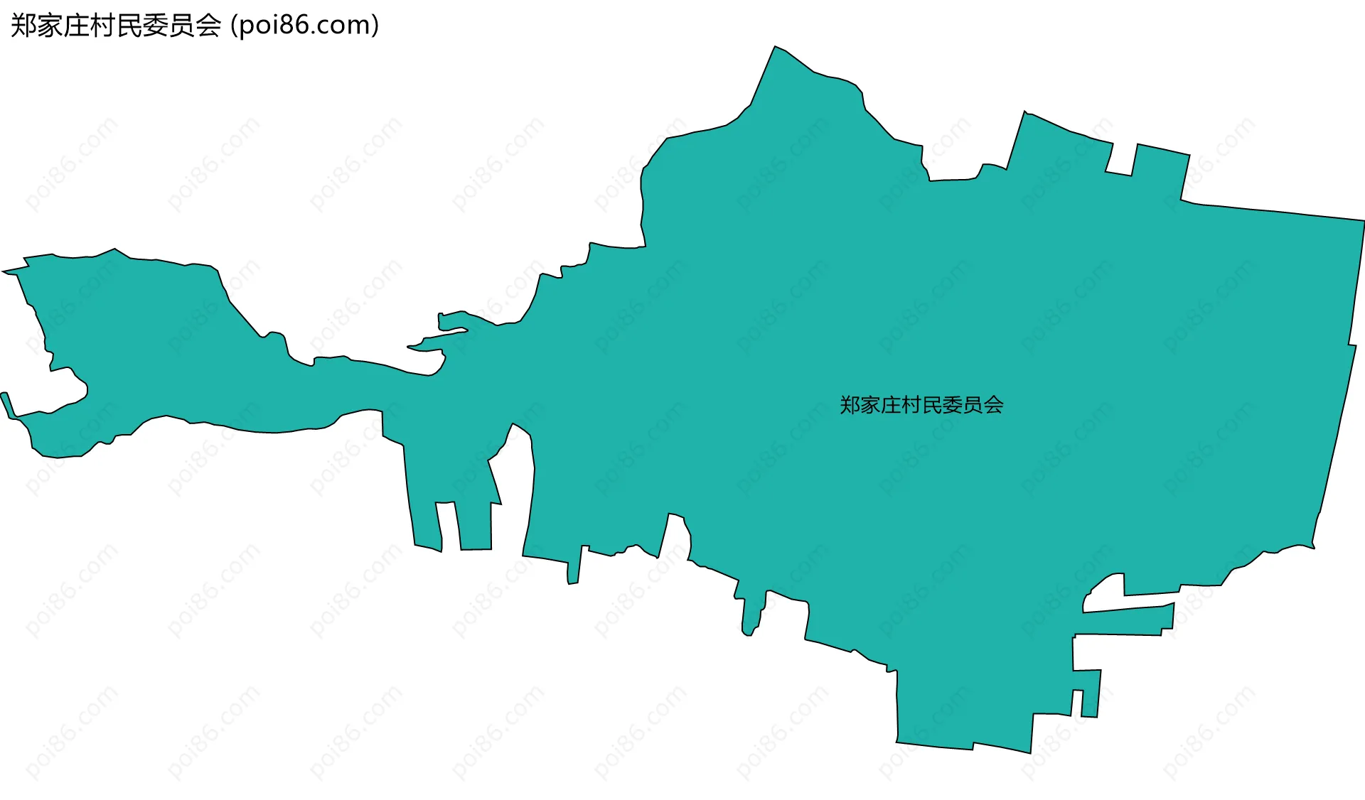 郑家庄村民委员会边界地图