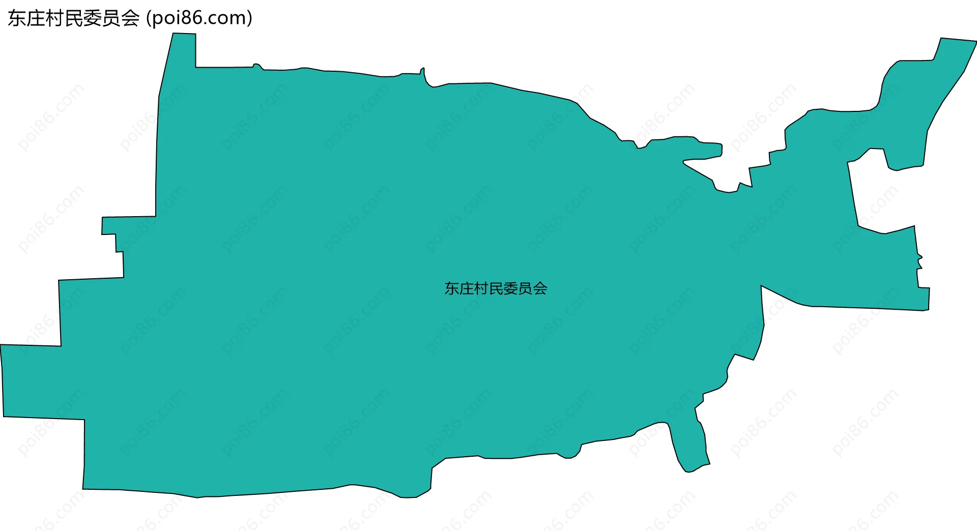 东庄村民委员会边界地图