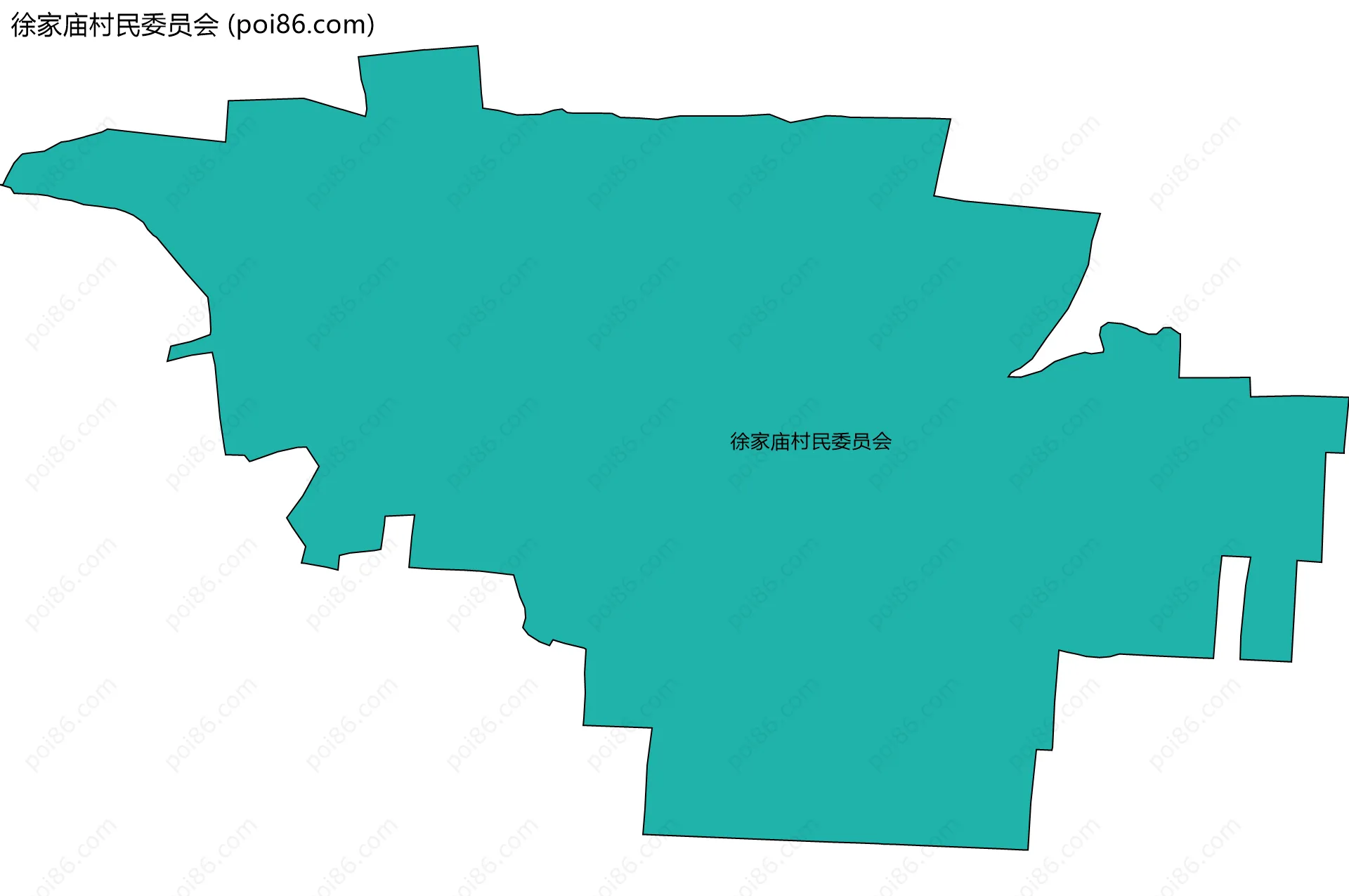 徐家庙村民委员会边界地图