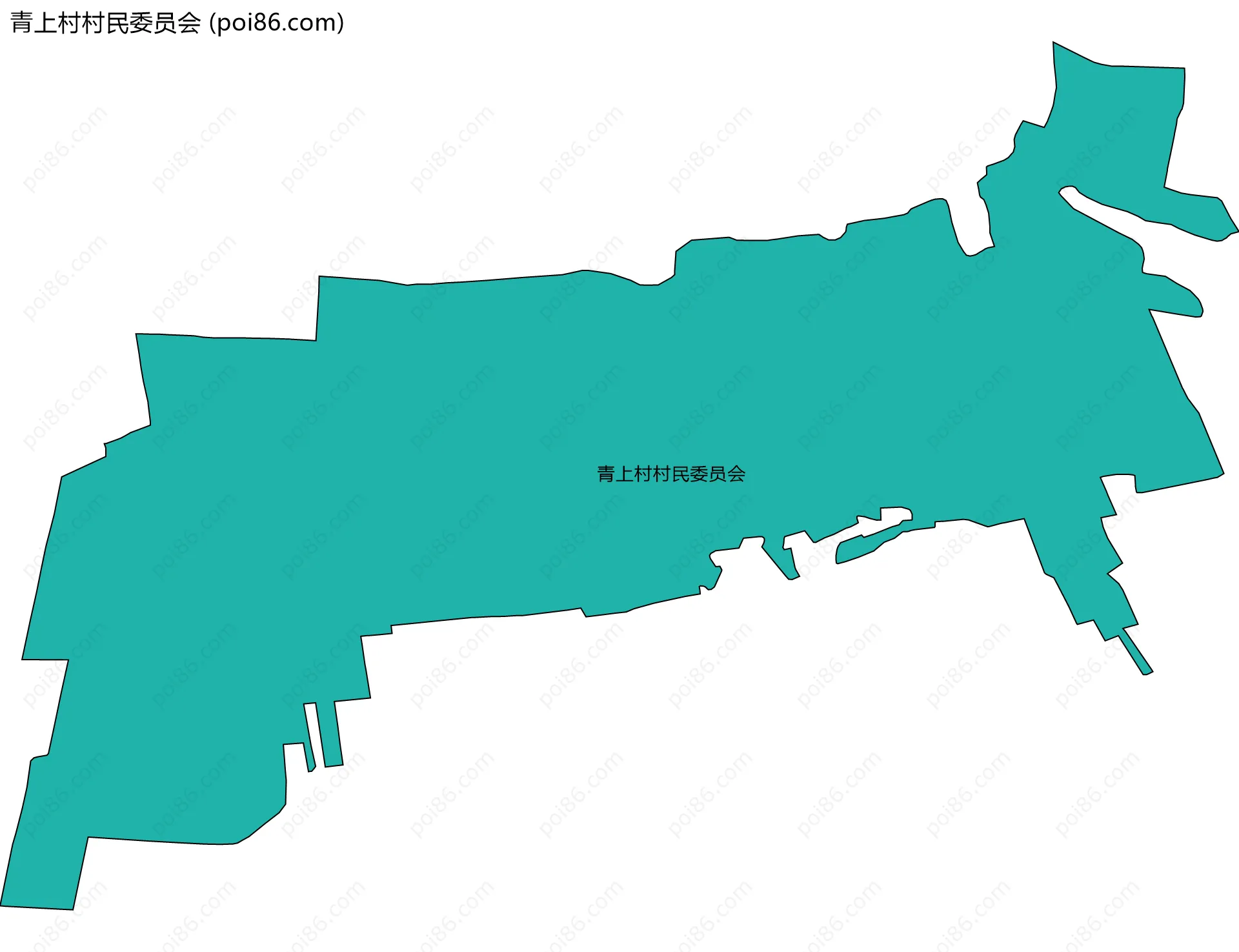 青上村村民委员会边界地图