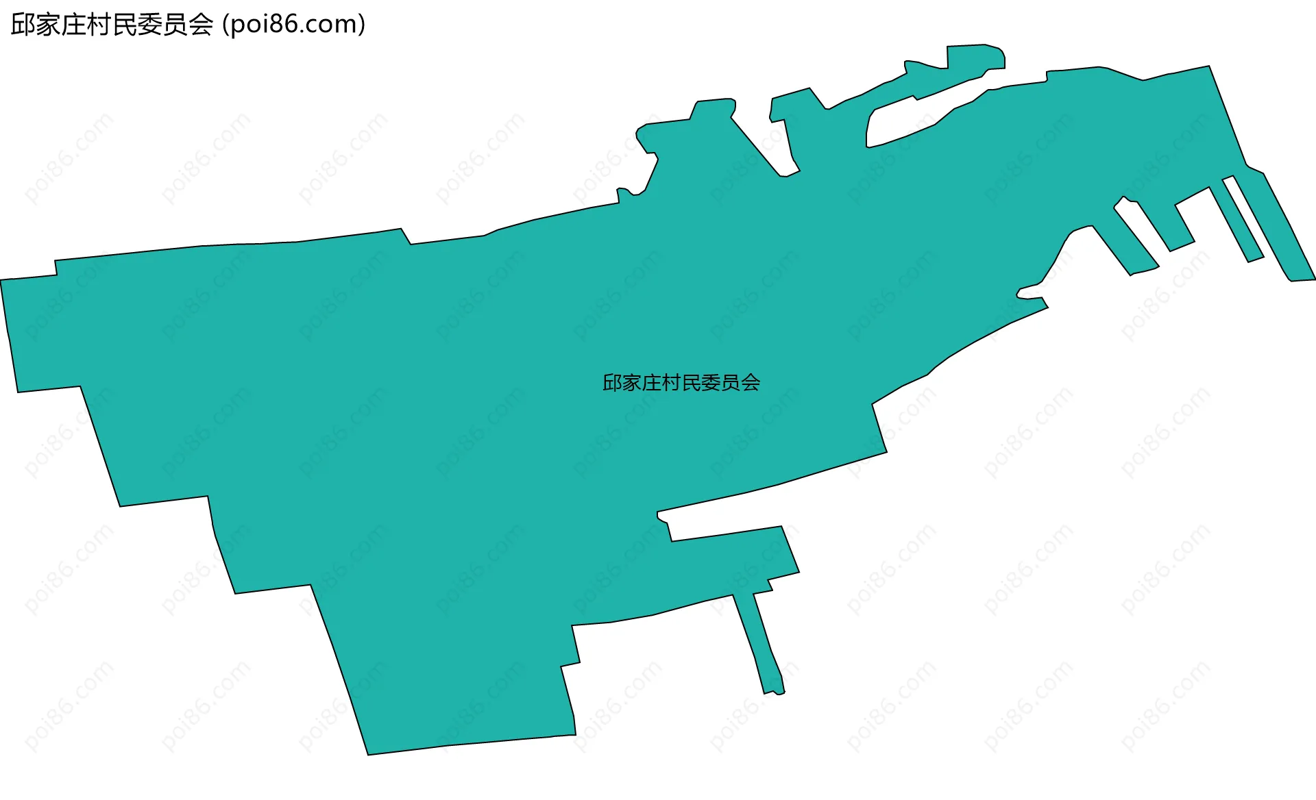 邱家庄村民委员会边界地图