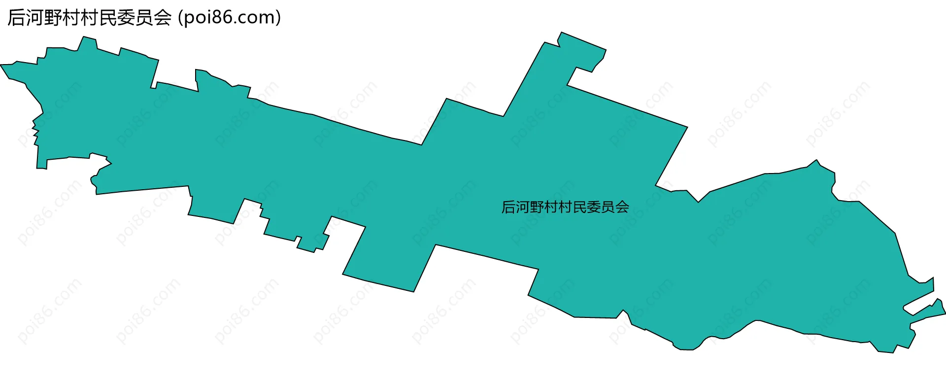 后河野村村民委员会边界地图