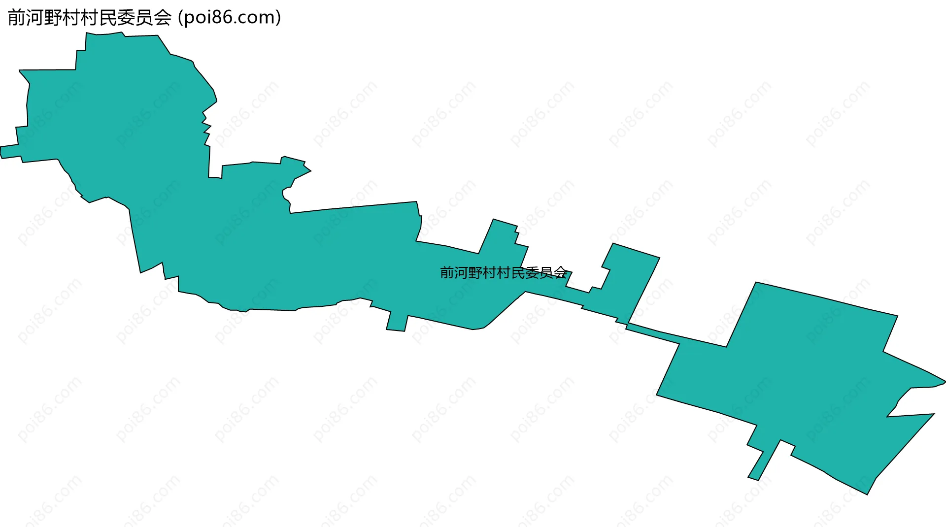 前河野村村民委员会边界地图