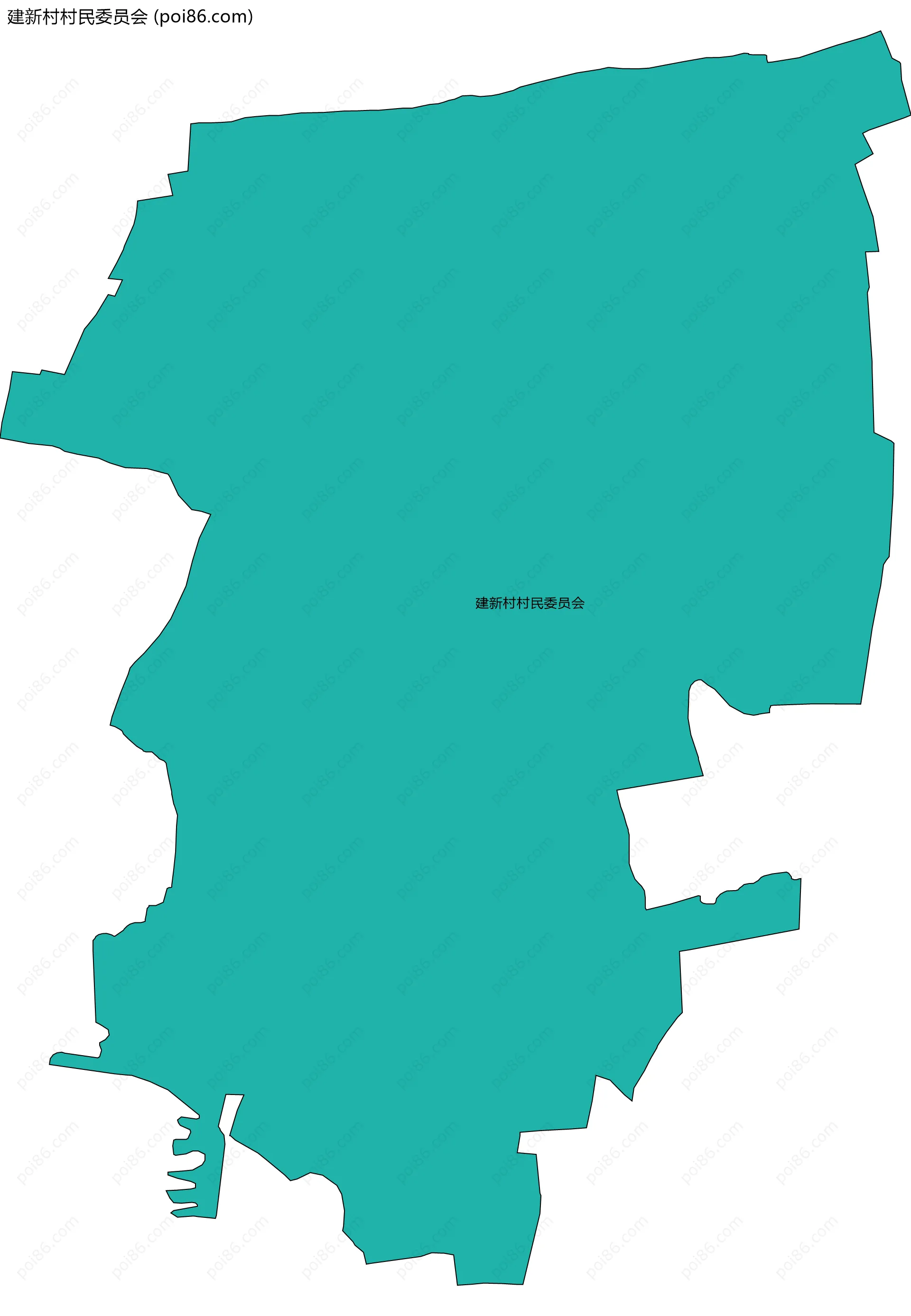 建新村村民委员会边界地图
