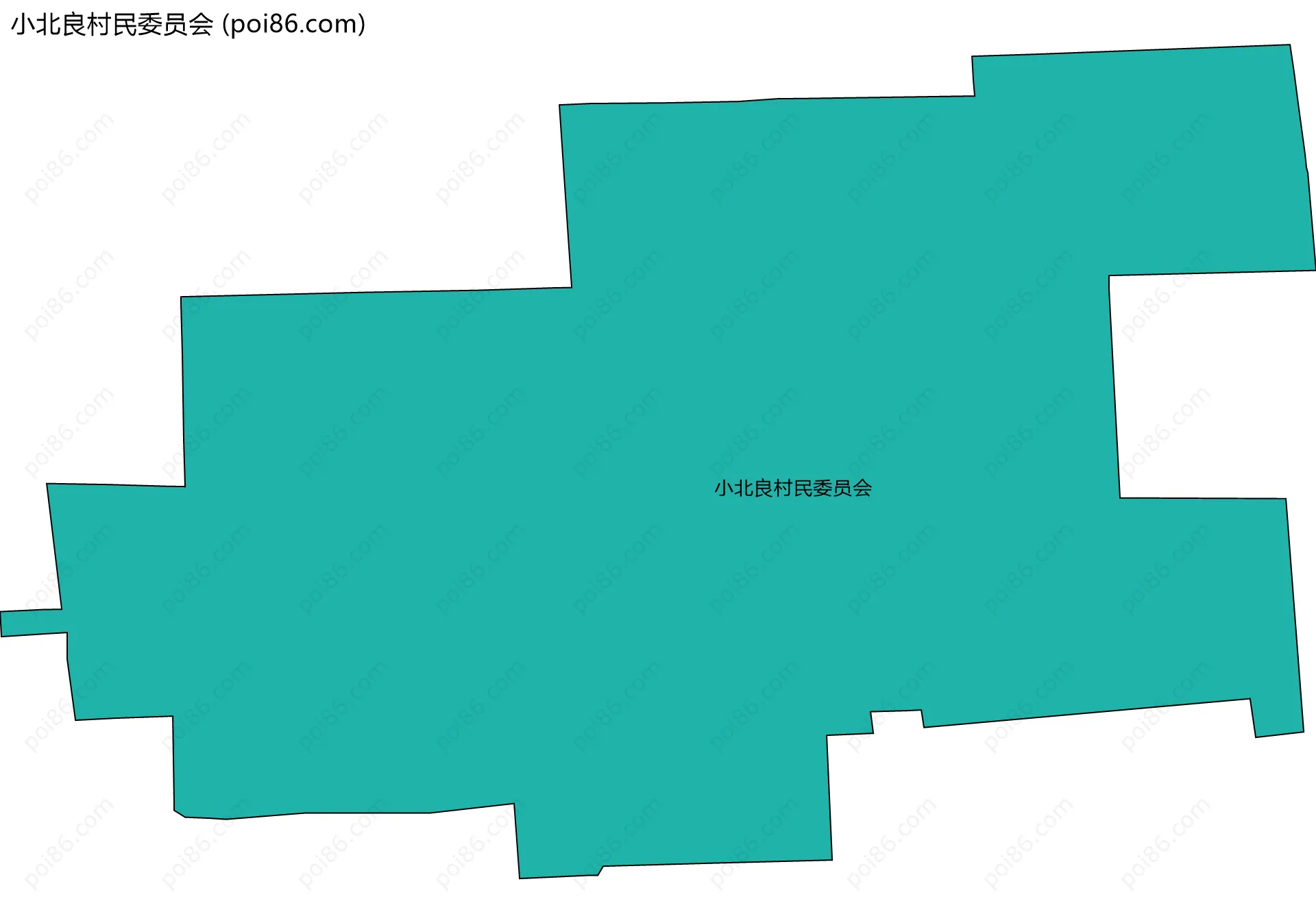 小北良村民委员会边界地图