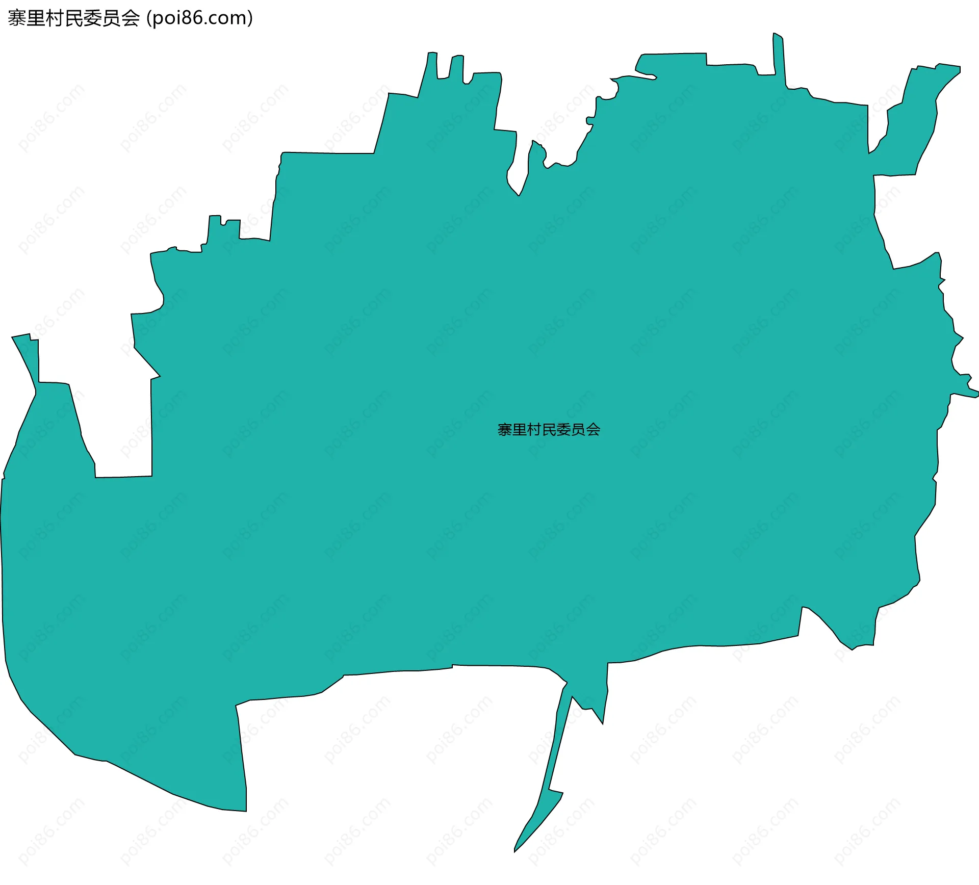 寨里村民委员会边界地图