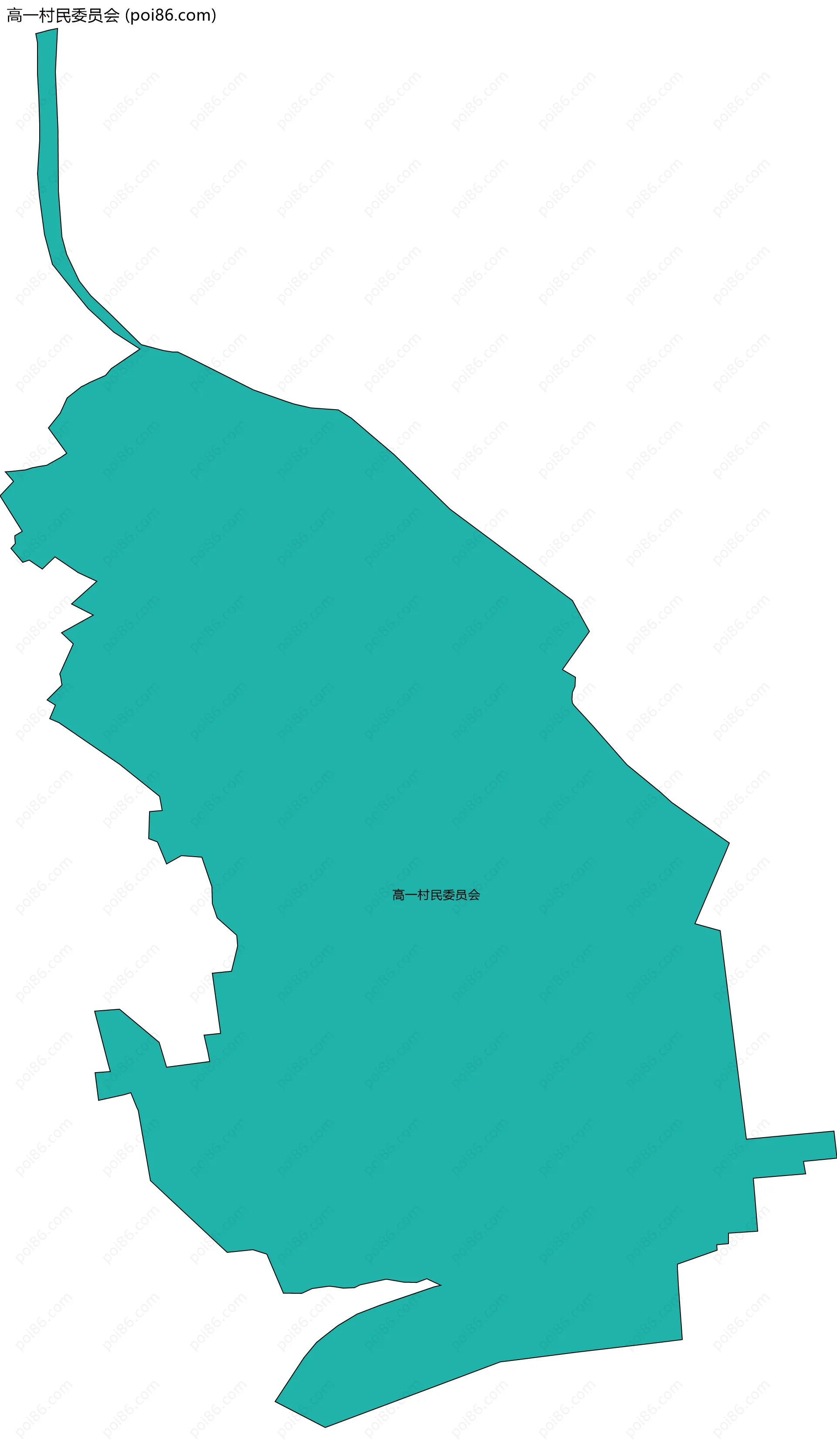 高一村民委员会边界地图