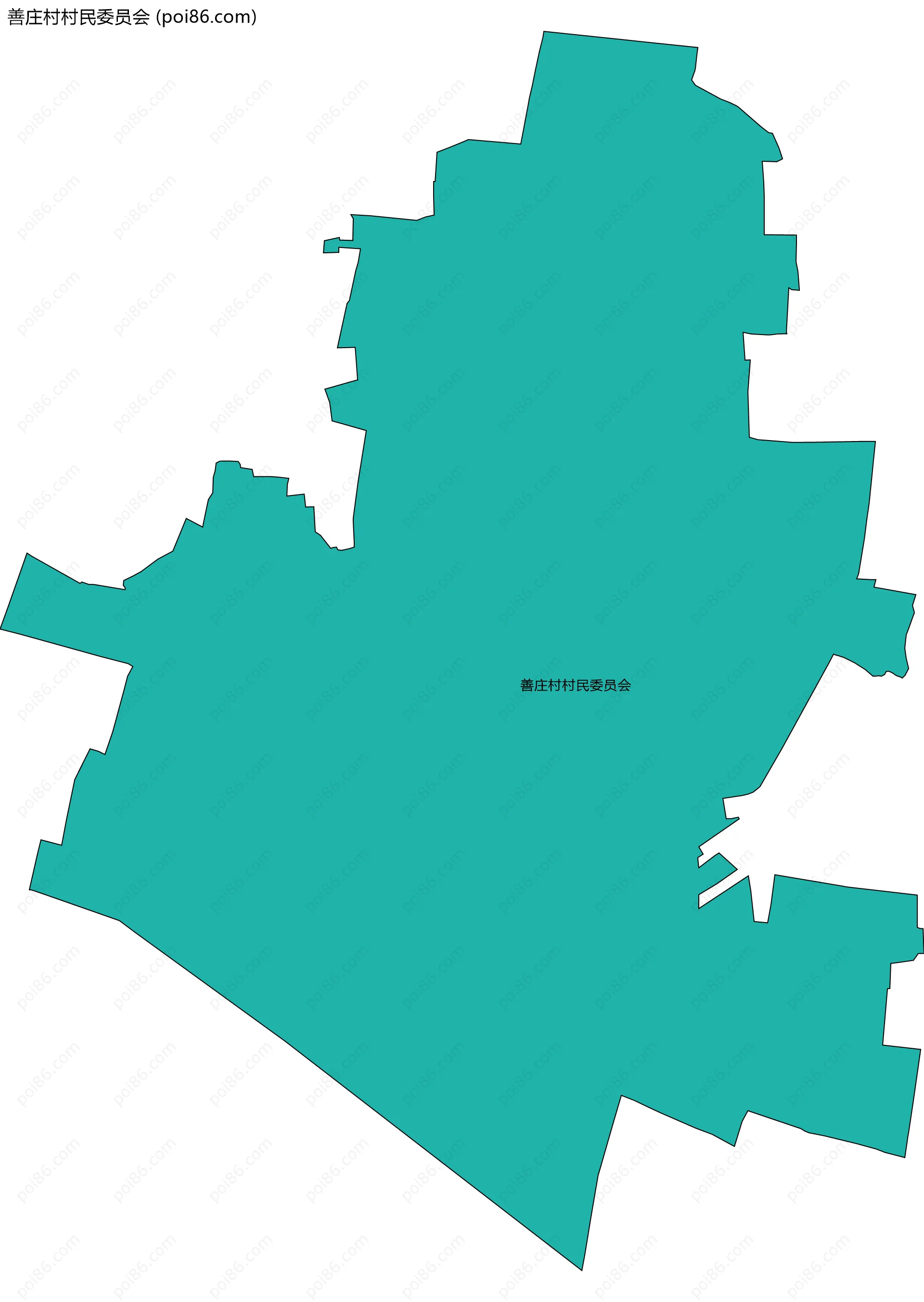 善庄村村民委员会边界地图