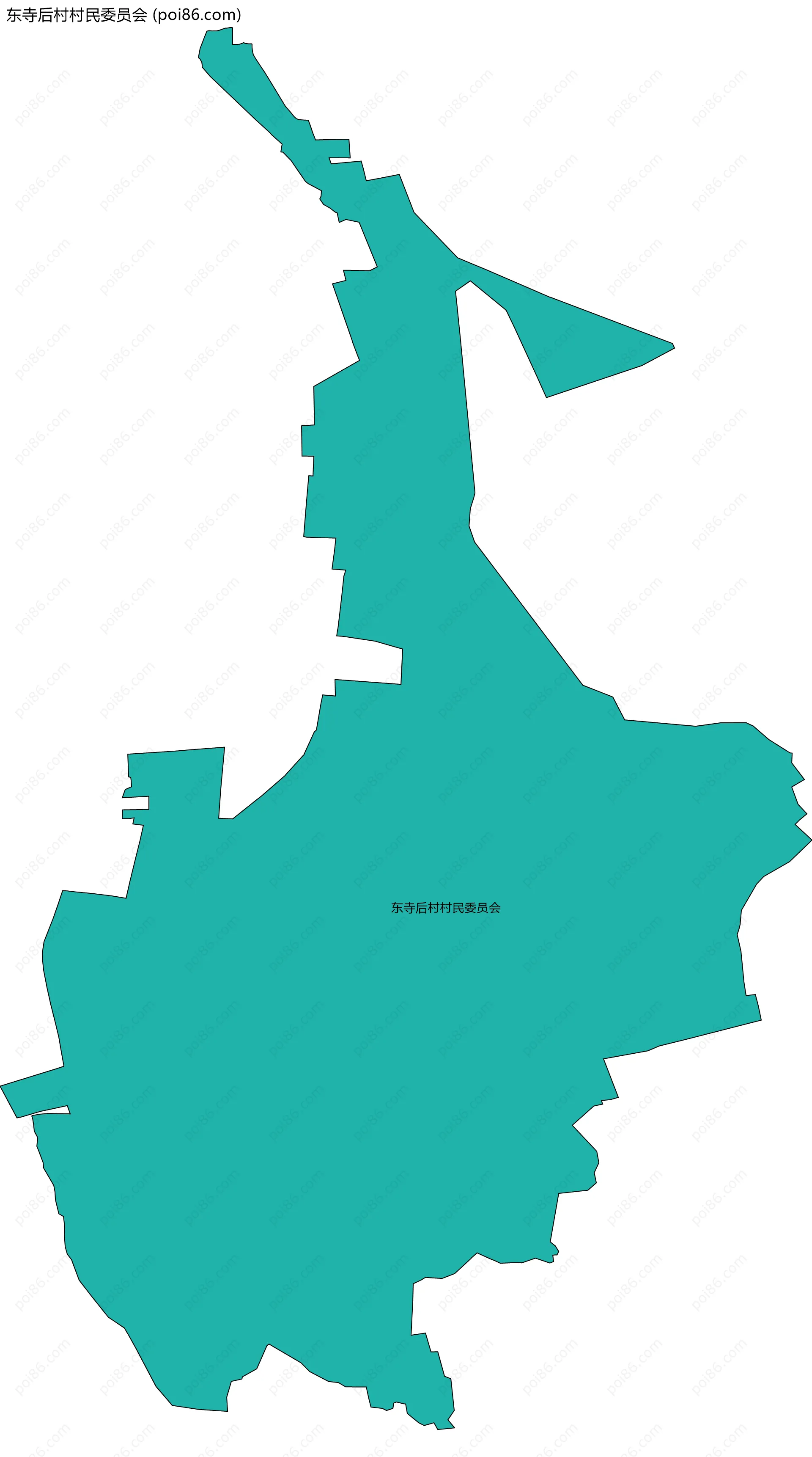 东寺后村村民委员会边界地图