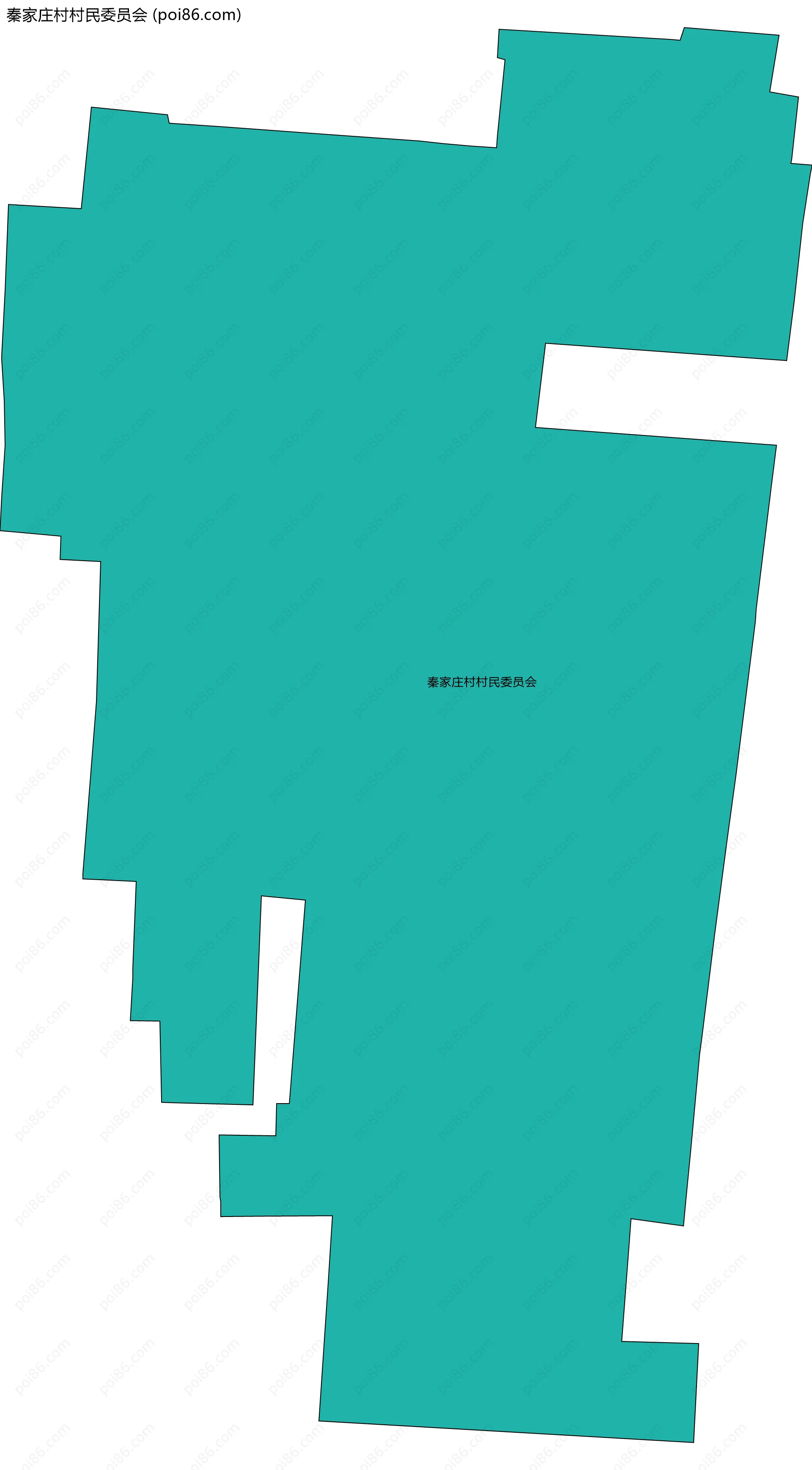 秦家庄村村民委员会边界地图