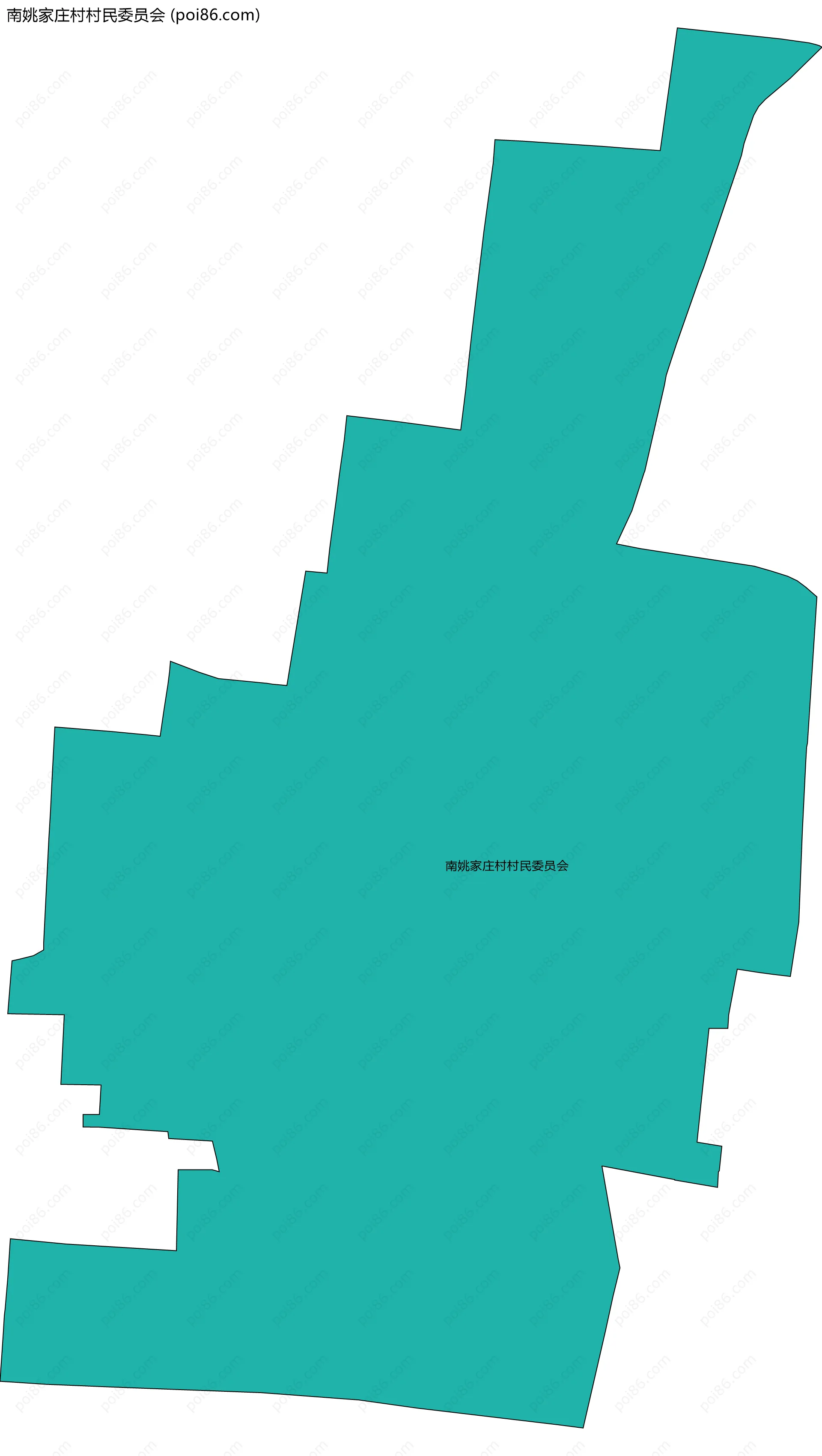 南姚家庄村村民委员会边界地图