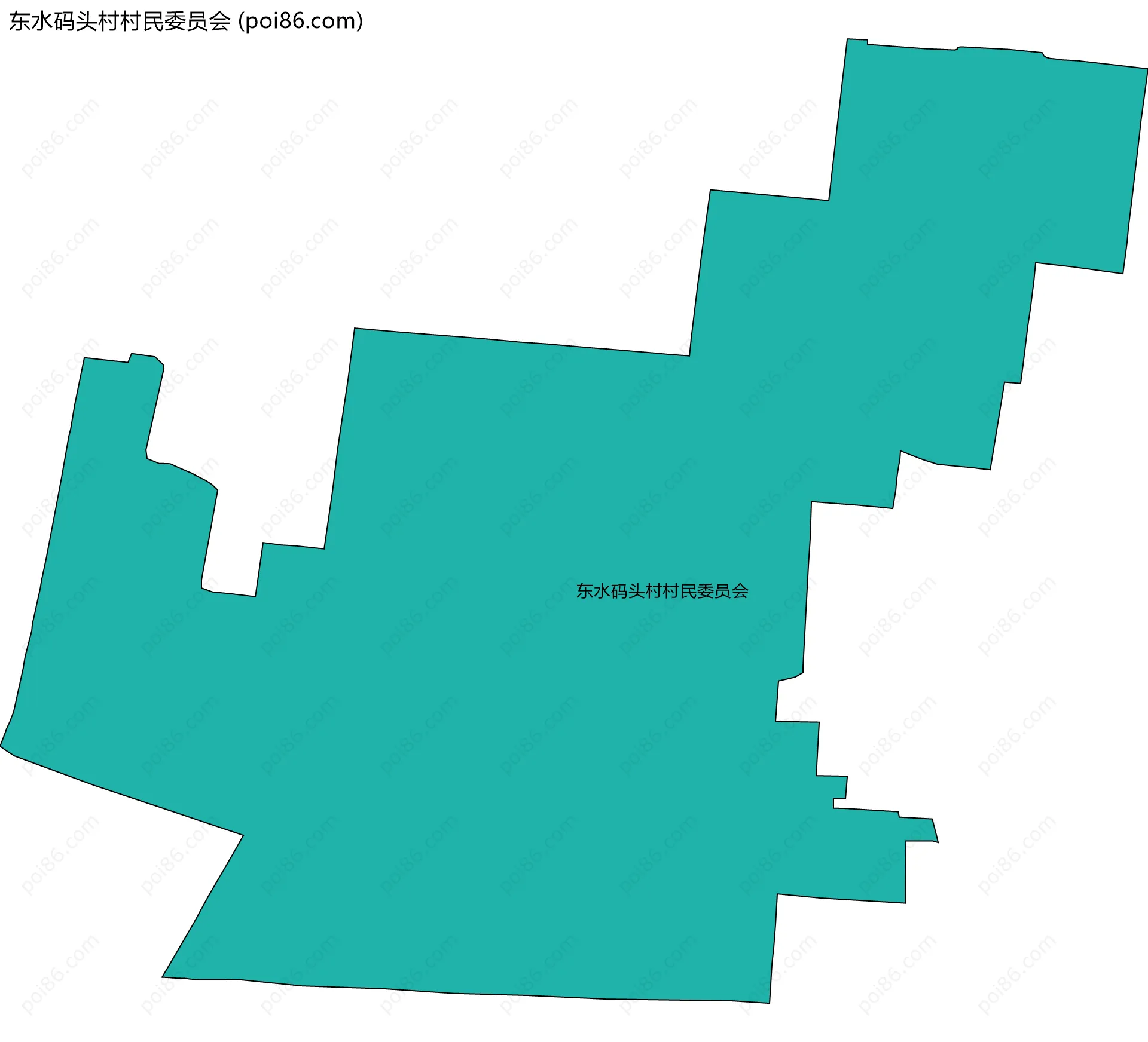 东水码头村村民委员会边界地图