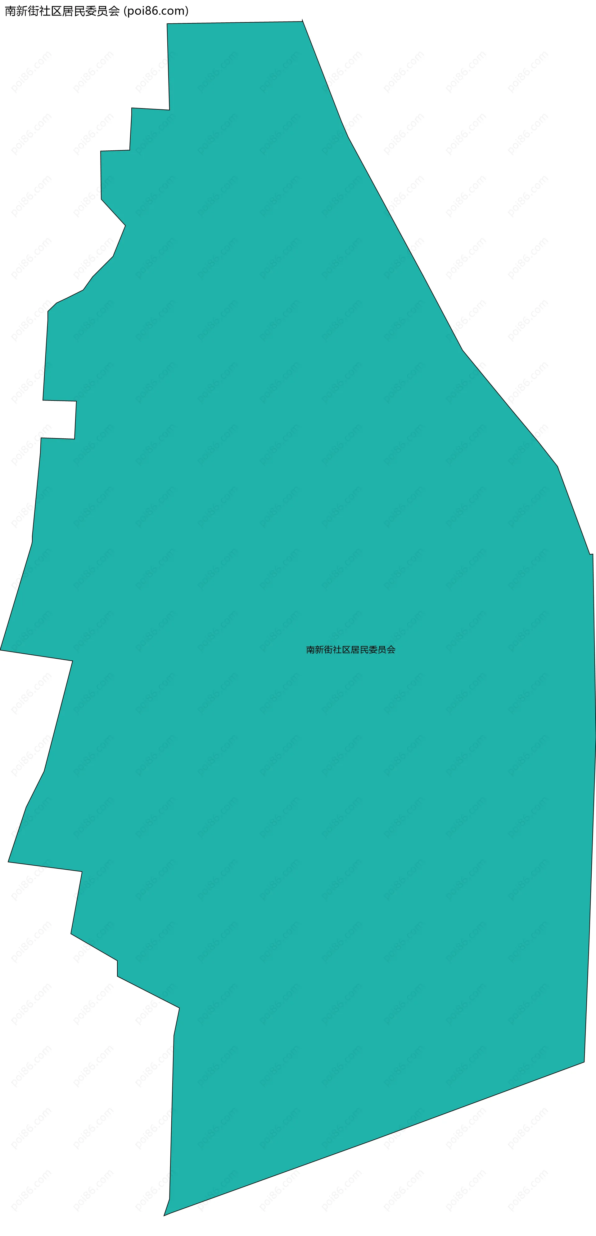 南新街社区居民委员会边界地图