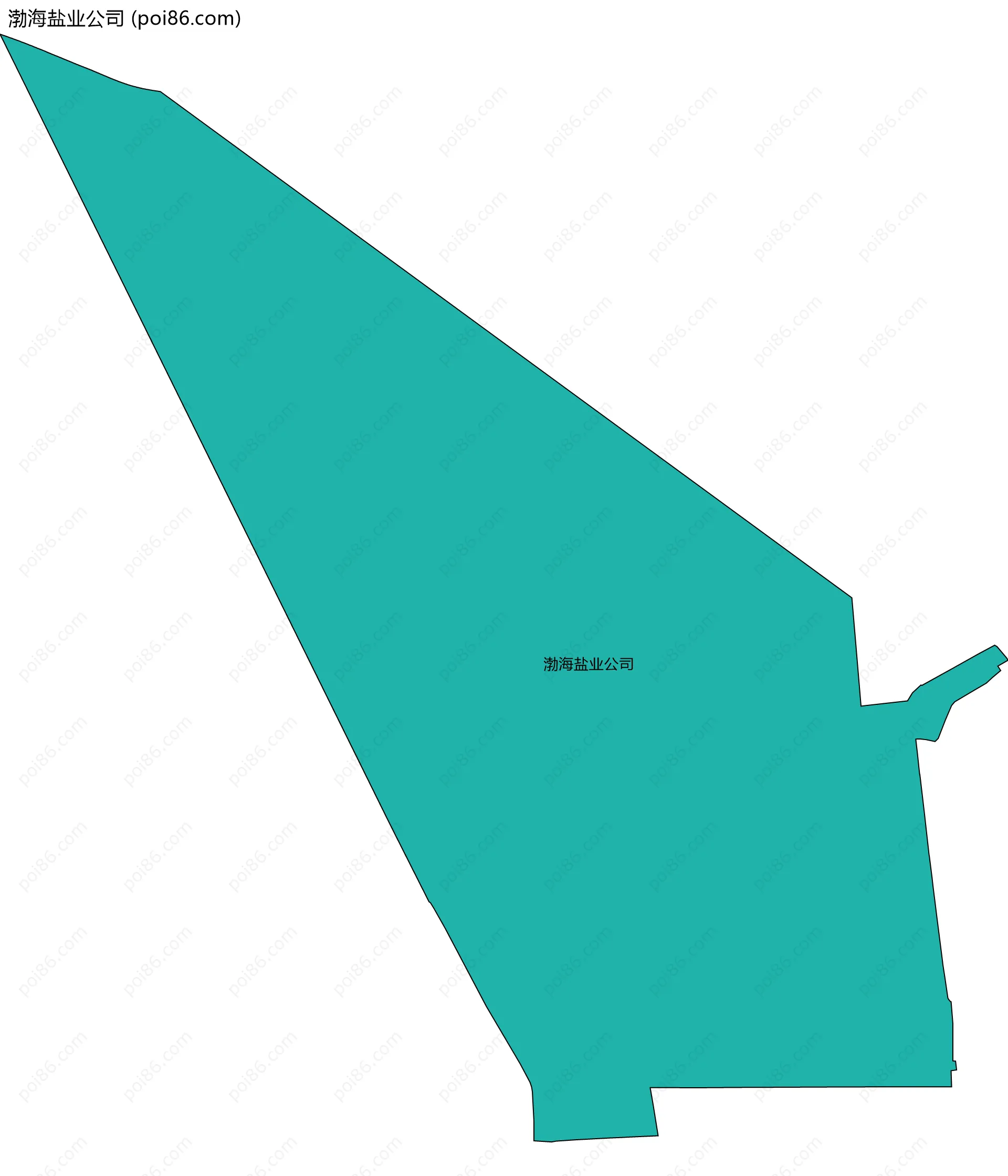 渤海盐业公司边界地图